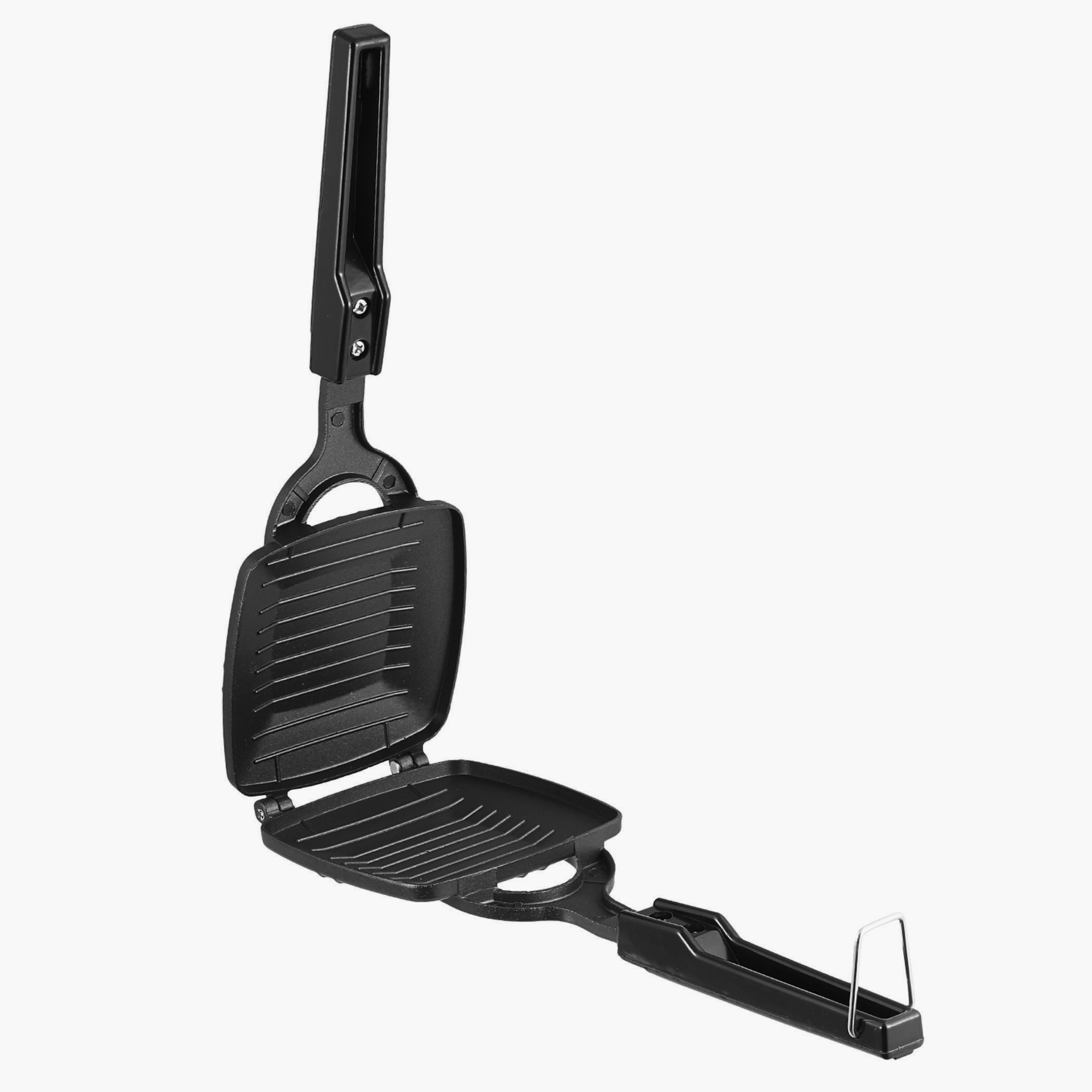 VINOD Zest Aluminium Non-Stick Grill Toaster in Black