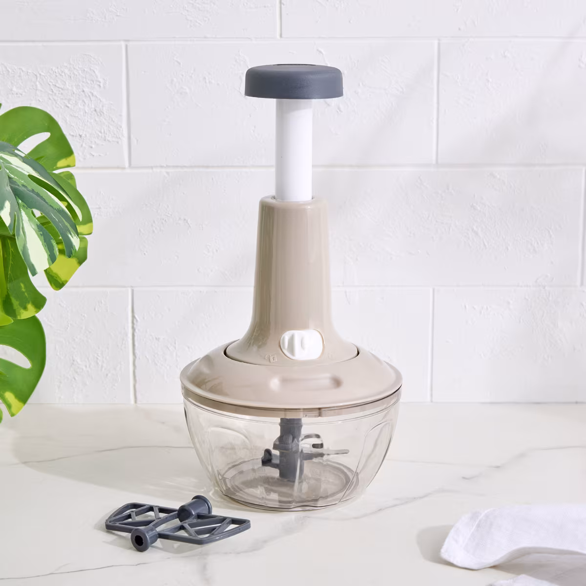 Rosemary Miro Oblivon Press Button Manual Chopper in Grey