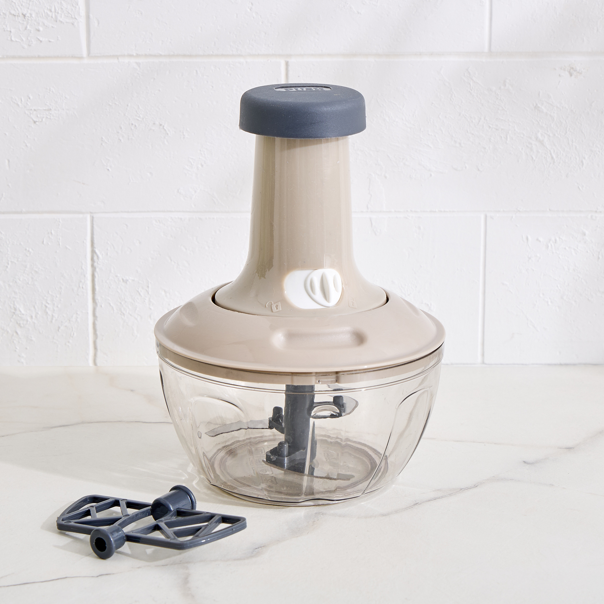 Rosemary Miro Oblivon Press Button Manual Chopper in Grey