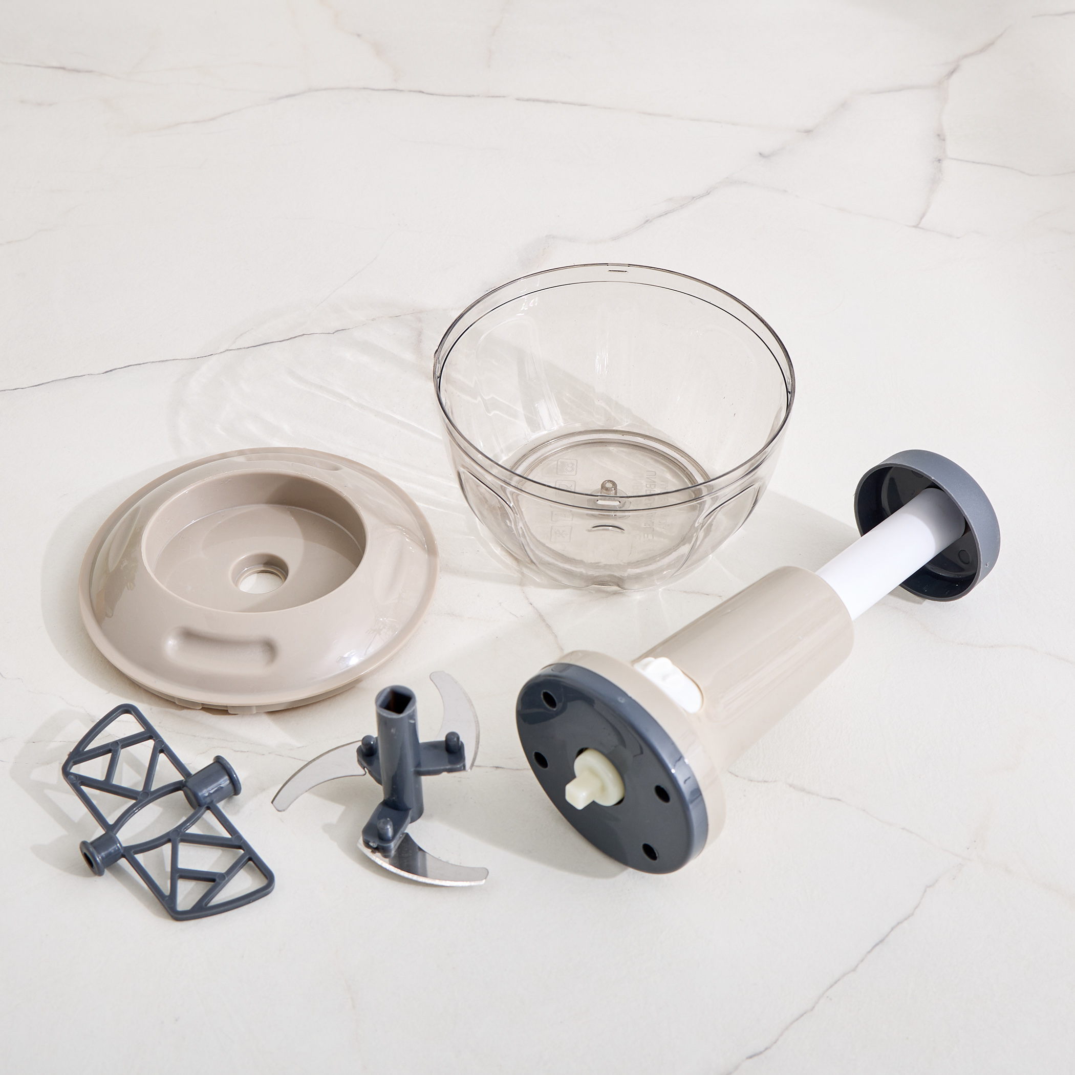 Rosemary Miro Oblivon Press Button Manual Chopper in Grey