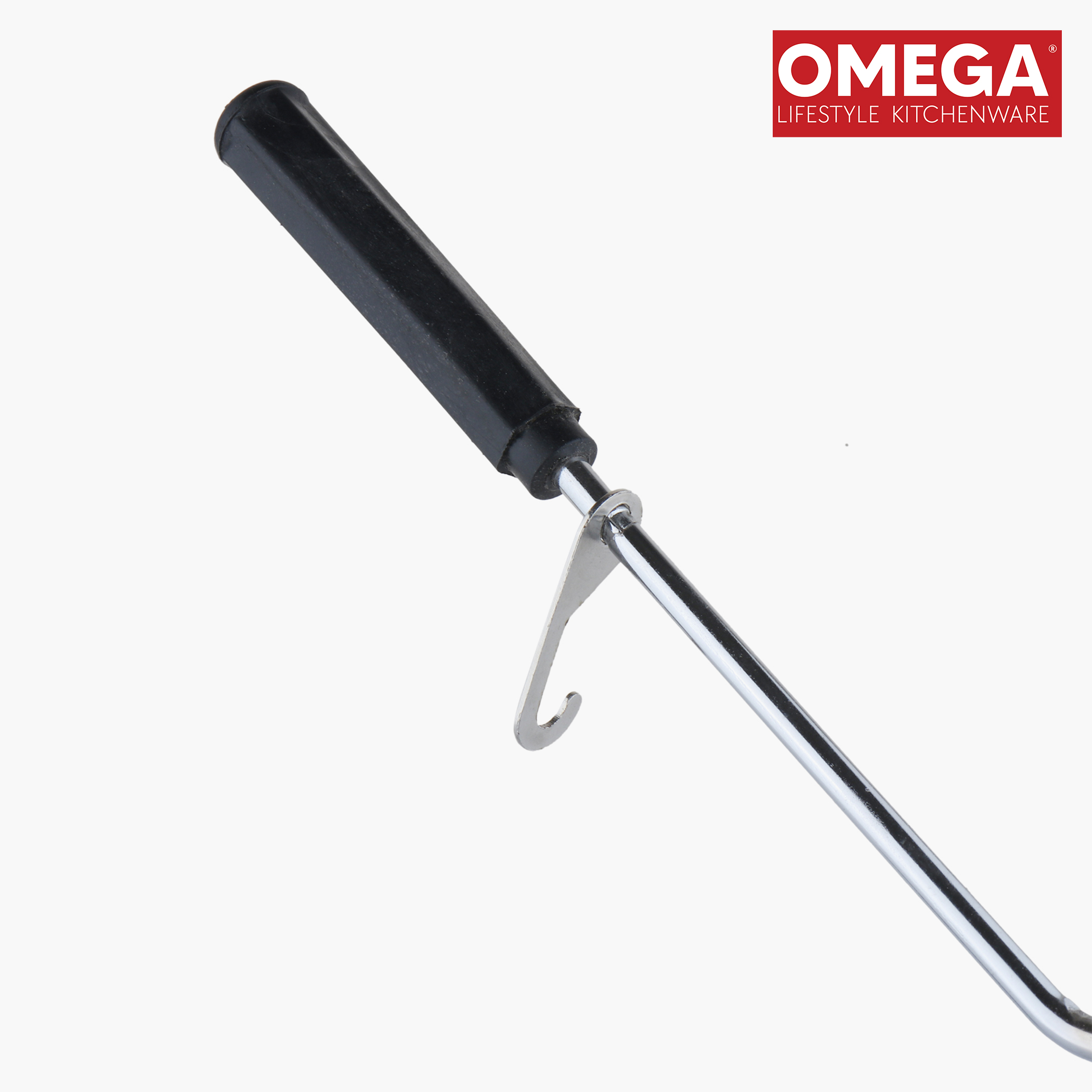 OMEGA Aluminium Non-Stick Sandwich Toaster in Black