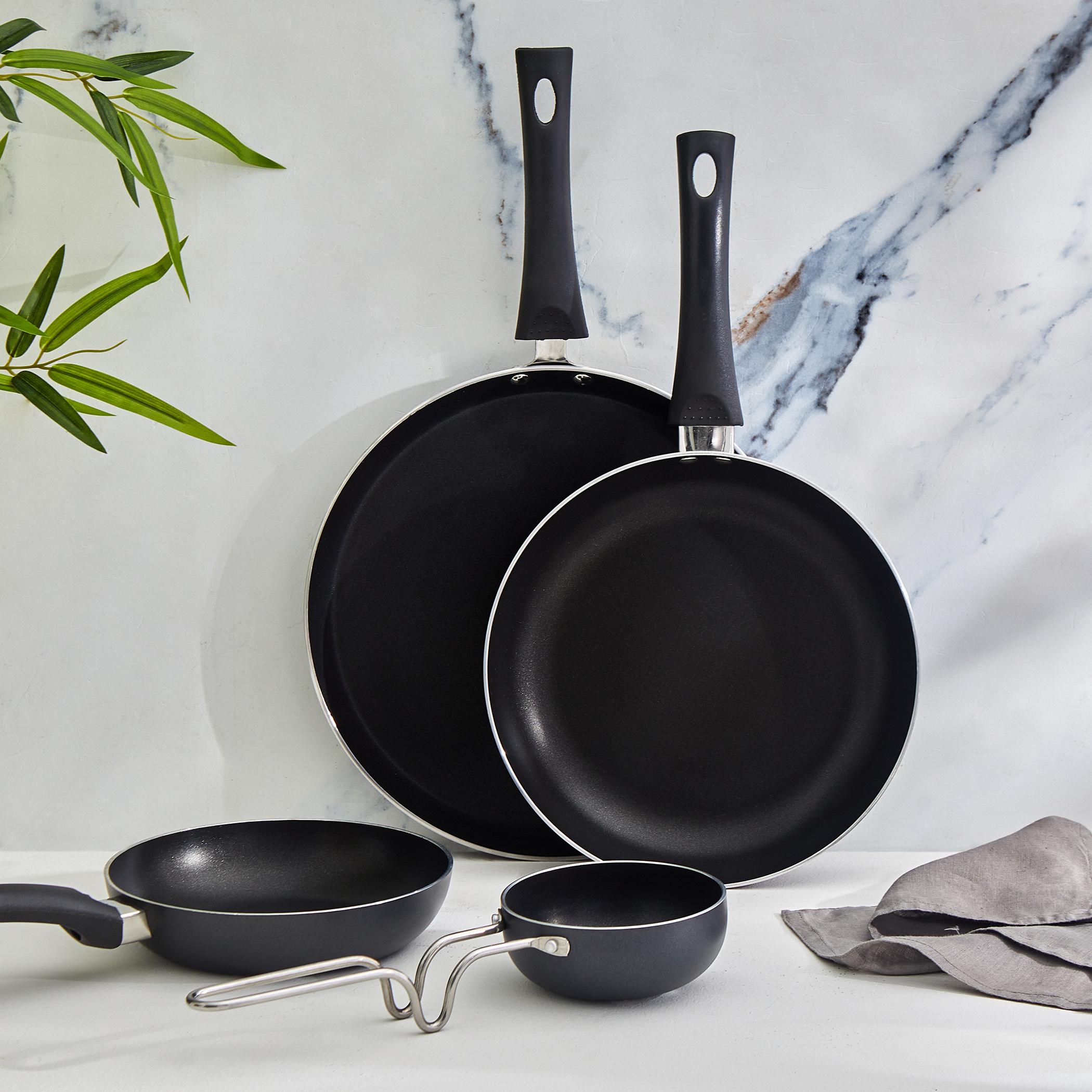 Fiona Sebron Aluminium Dosa Tawa - 45cm in Black