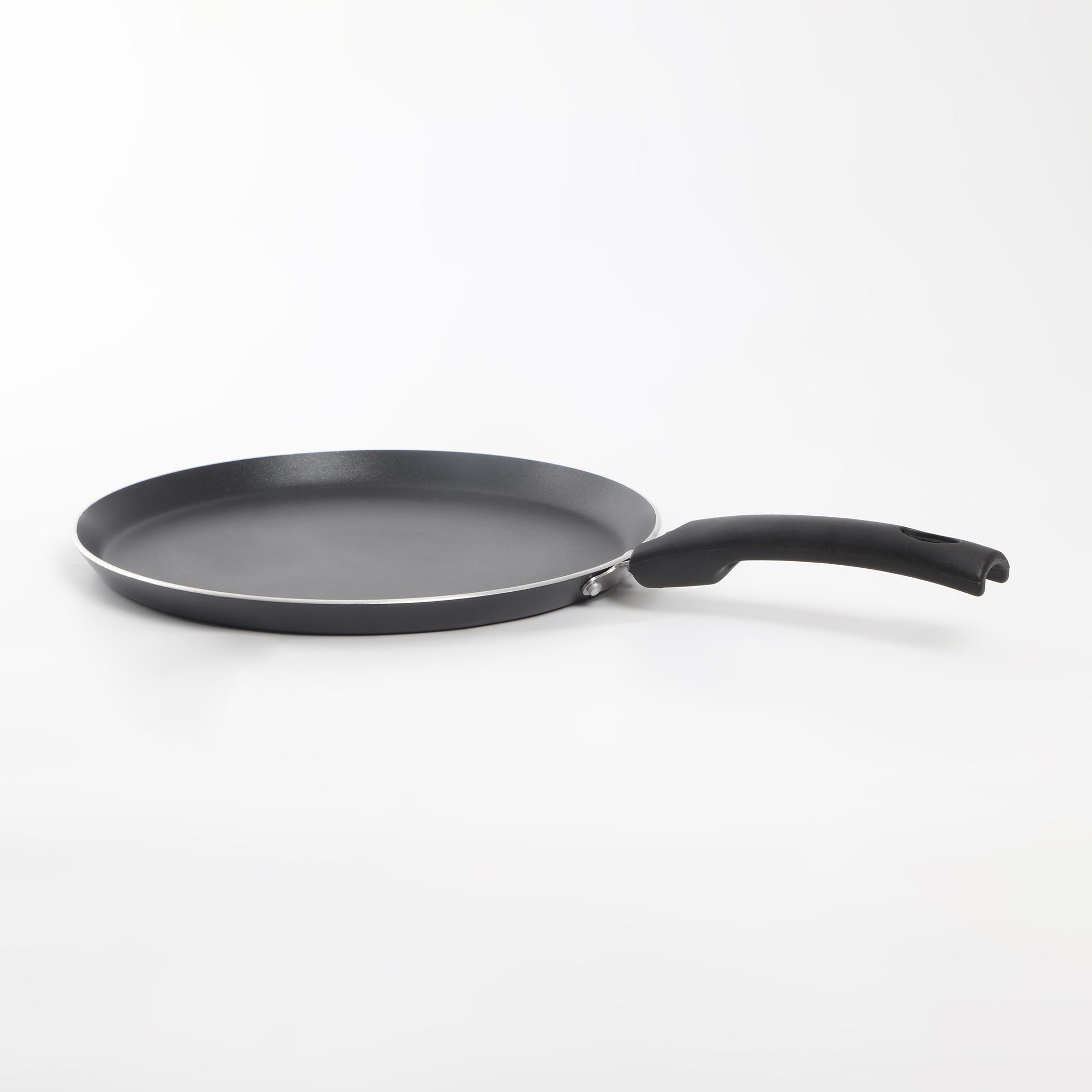 Fiona Sebron Aluminium Dosa Tawa - 45cm in Black