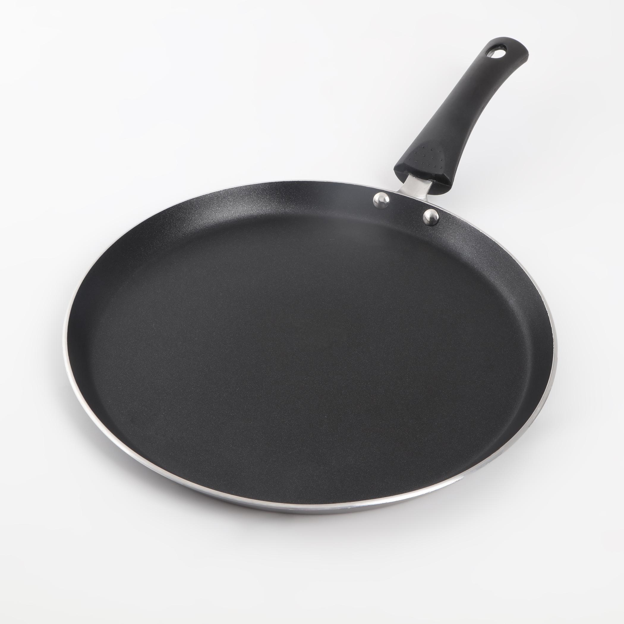 Fiona Sebron Aluminium Dosa Tawa - 45cm in Black