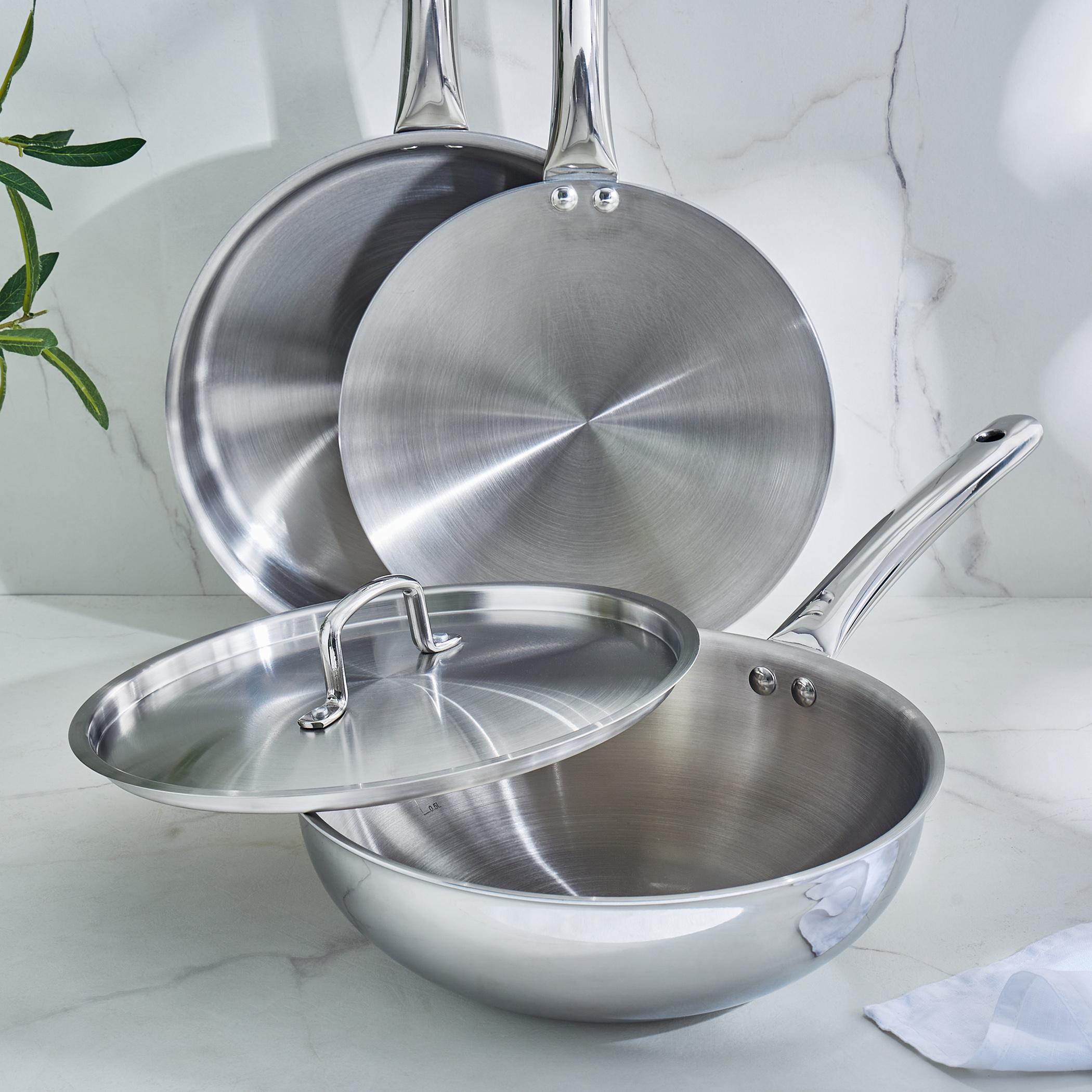 Valeria Carin Stainless Steel Induction Compatible Induction Compatible Concave Tawa - 25.5cm in Silver