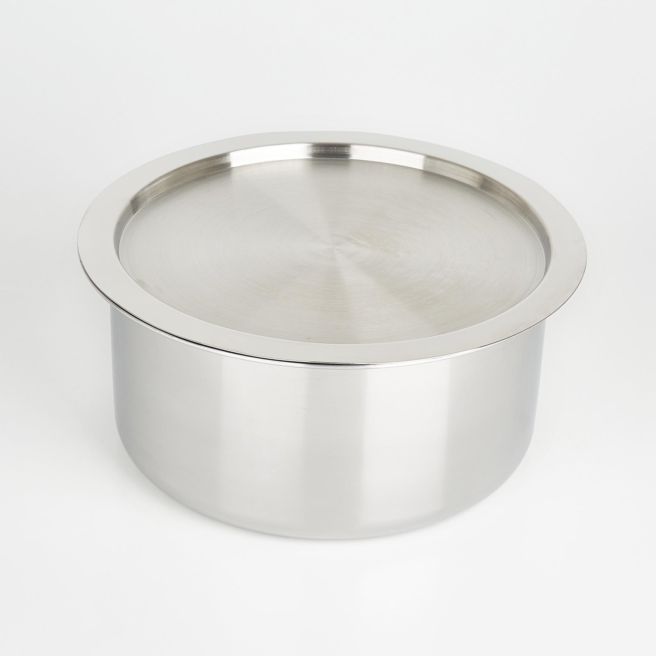Valeria Carin Stainless Steel Induction Compatible Tope with Lid - 5L in Silver