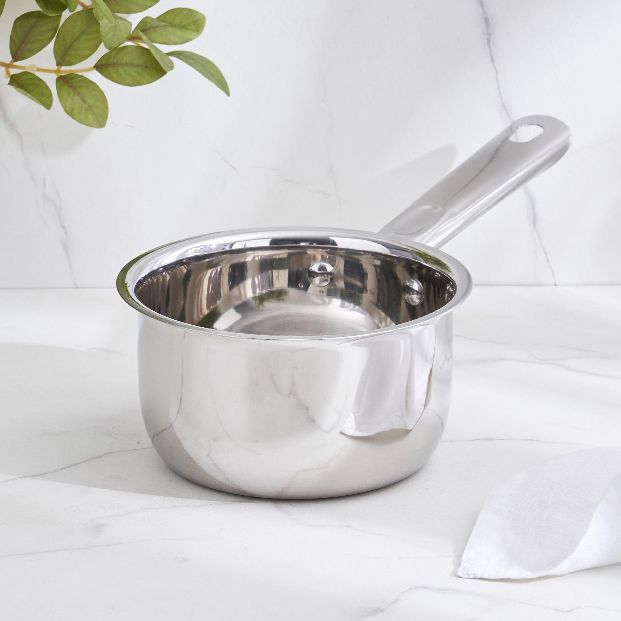 Adalyn Grit Stainless Steel Induction Compatible Milk Pan - 800ml in Silver