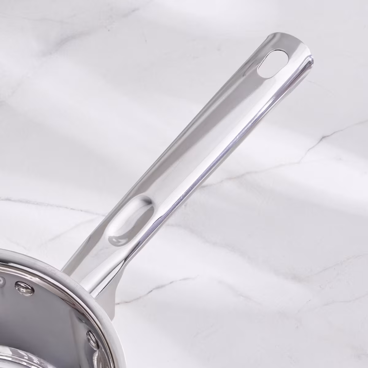 Adalyn Grit Stainless Steel Induction Compatible Milk Pan - 1.5L in Silver