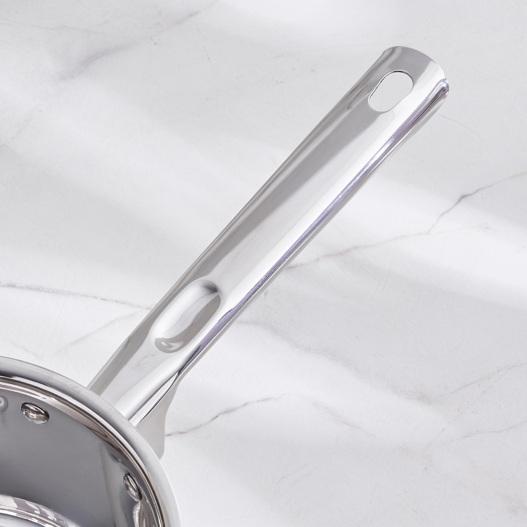 Adalyn Grit Stainless Steel Induction Compatible Milk Pan - 1.5L in Silver