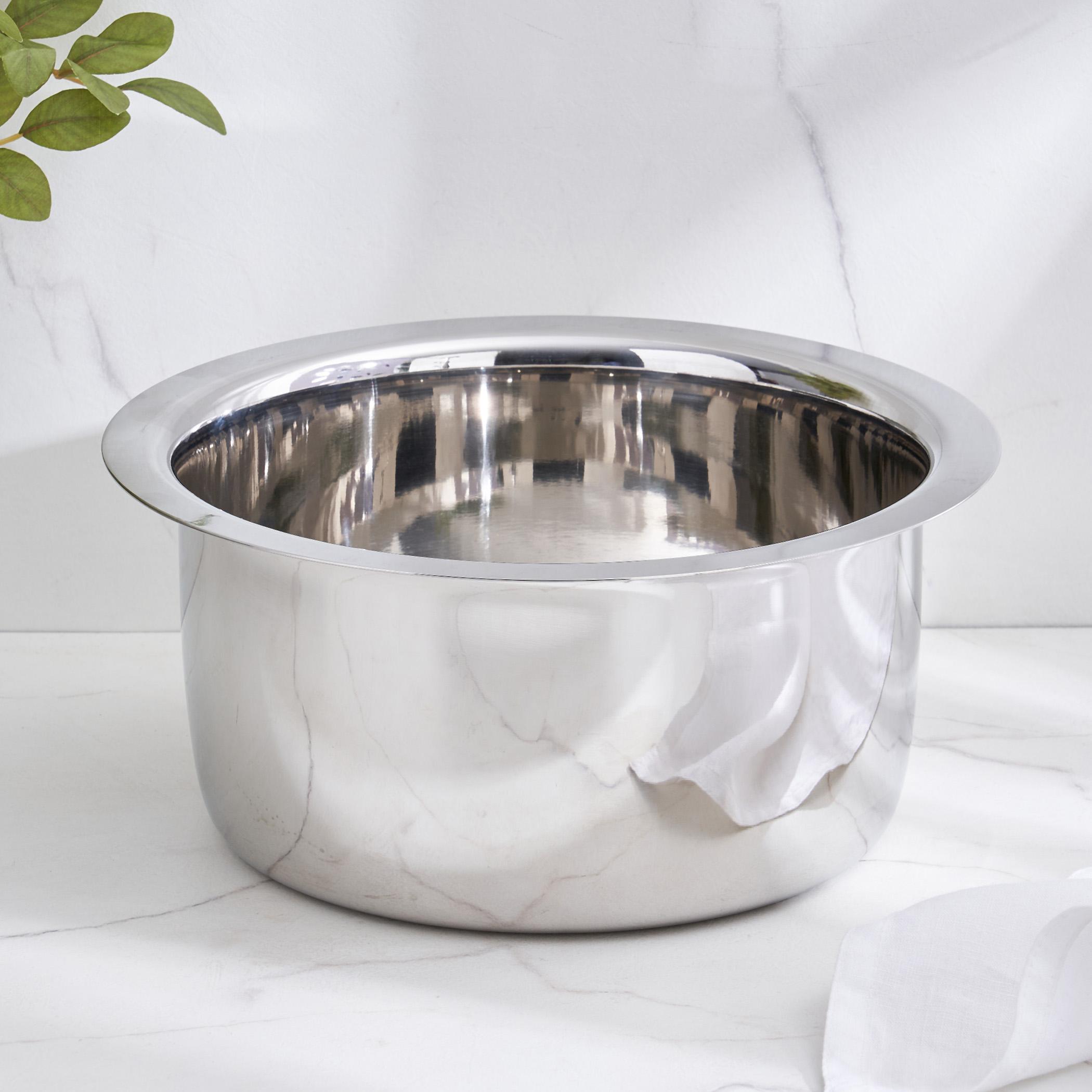 Adalyn Grit Stainless Steel Induction Compatible Pot - 3.3L in Silver