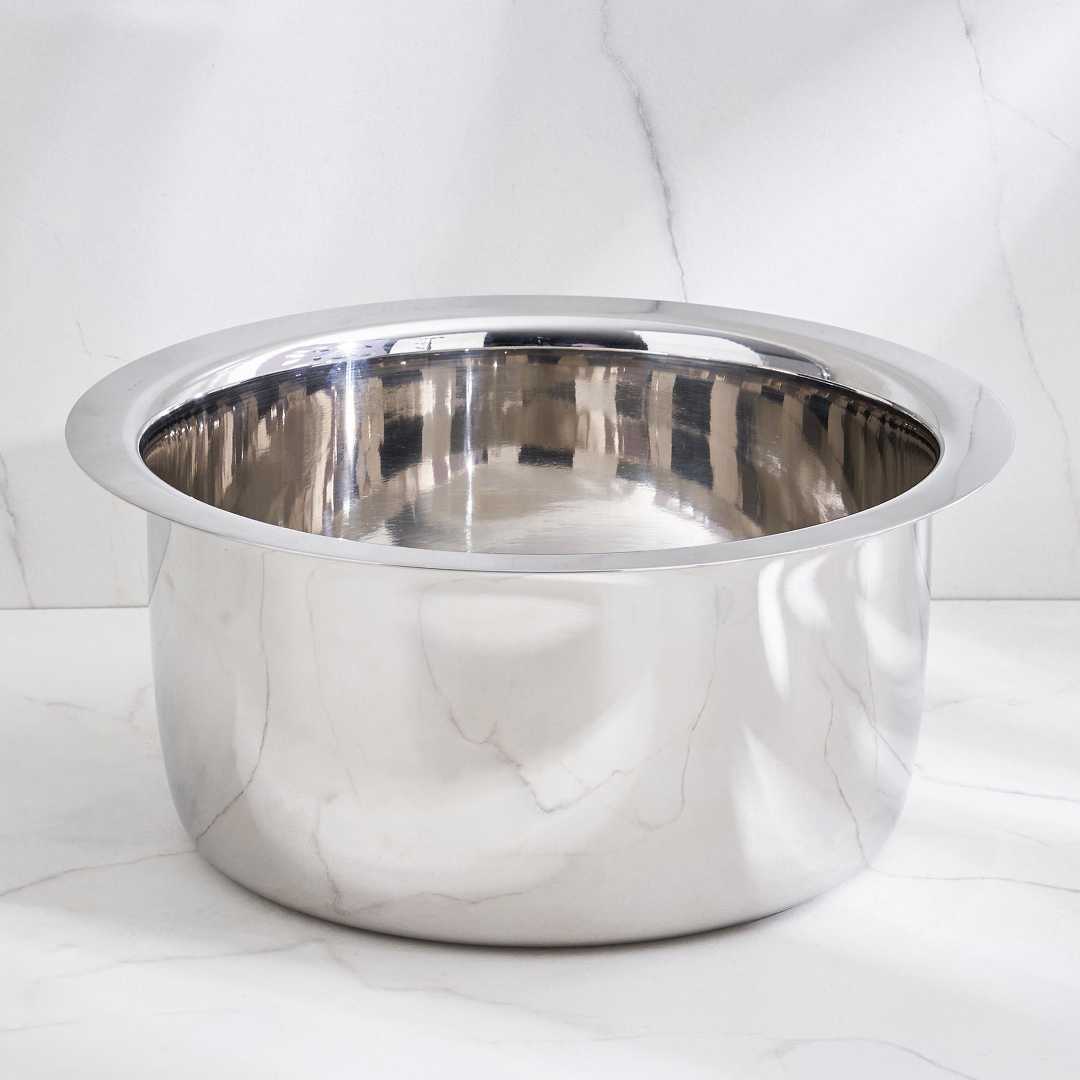 Adalyn Grit Stainless Steel Induction Compatible Pot - 3.3L in Silver