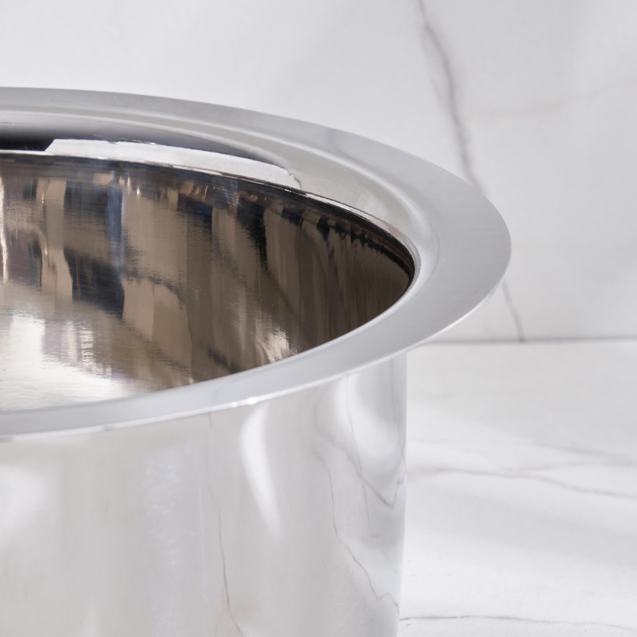Adalyn Grit Stainless Steel Induction Compatible Pot - 3.3L in Silver