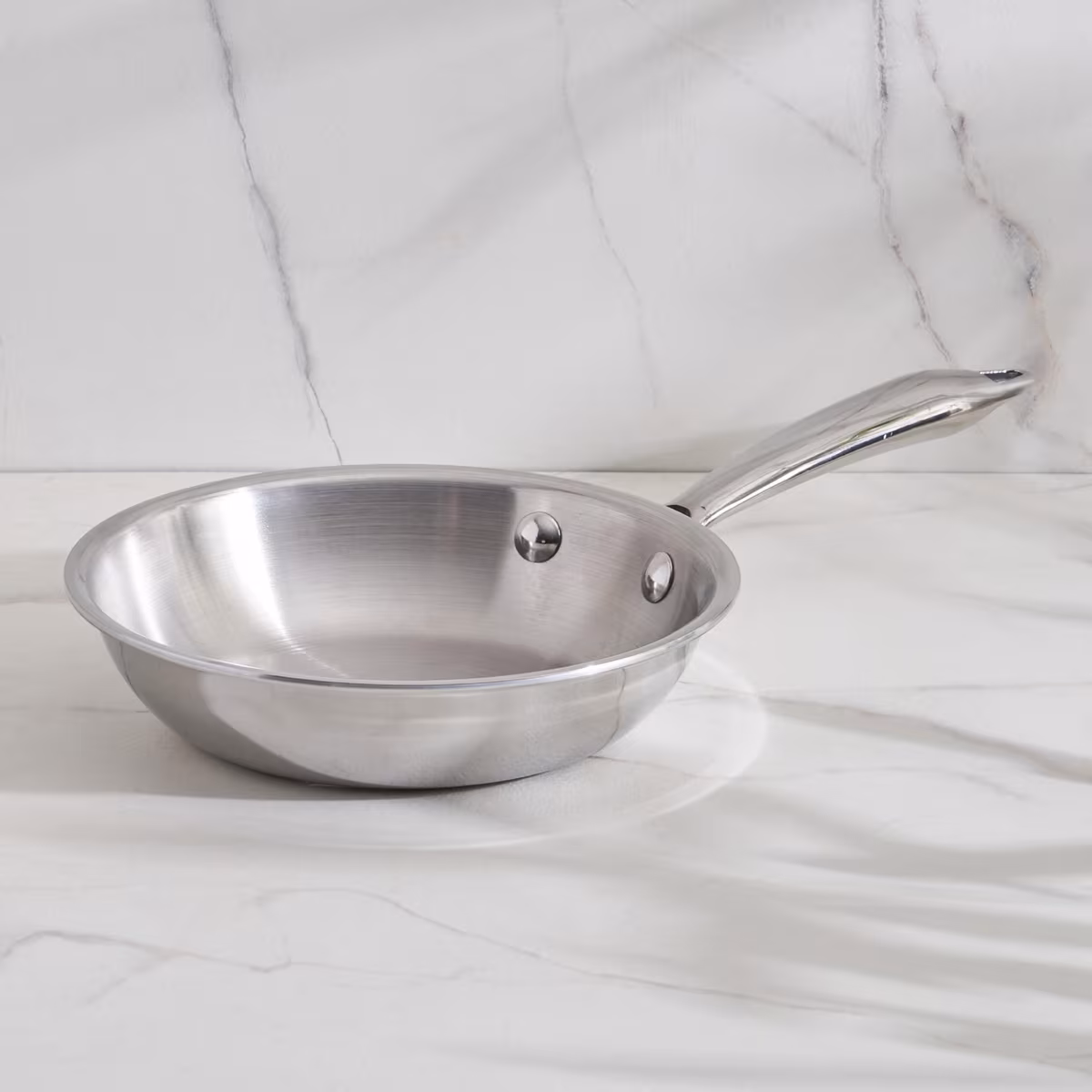 Valeria Carin Tri-Ply Stainless Steel Induction Compatible Frying Pan - 33cm in Silver