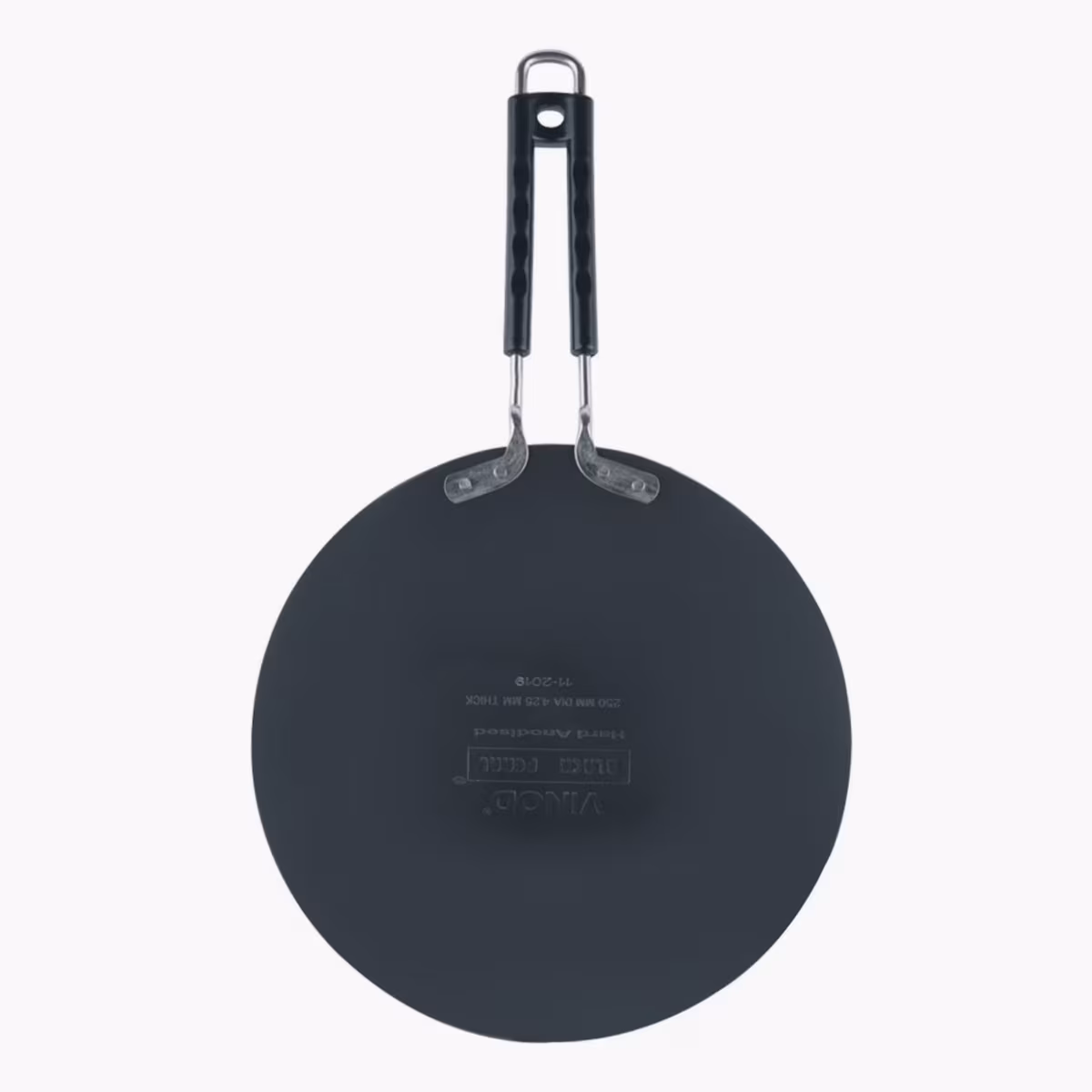 Vinod Aluminium Hard Anodized Roti Tawa - 22 cm in Black