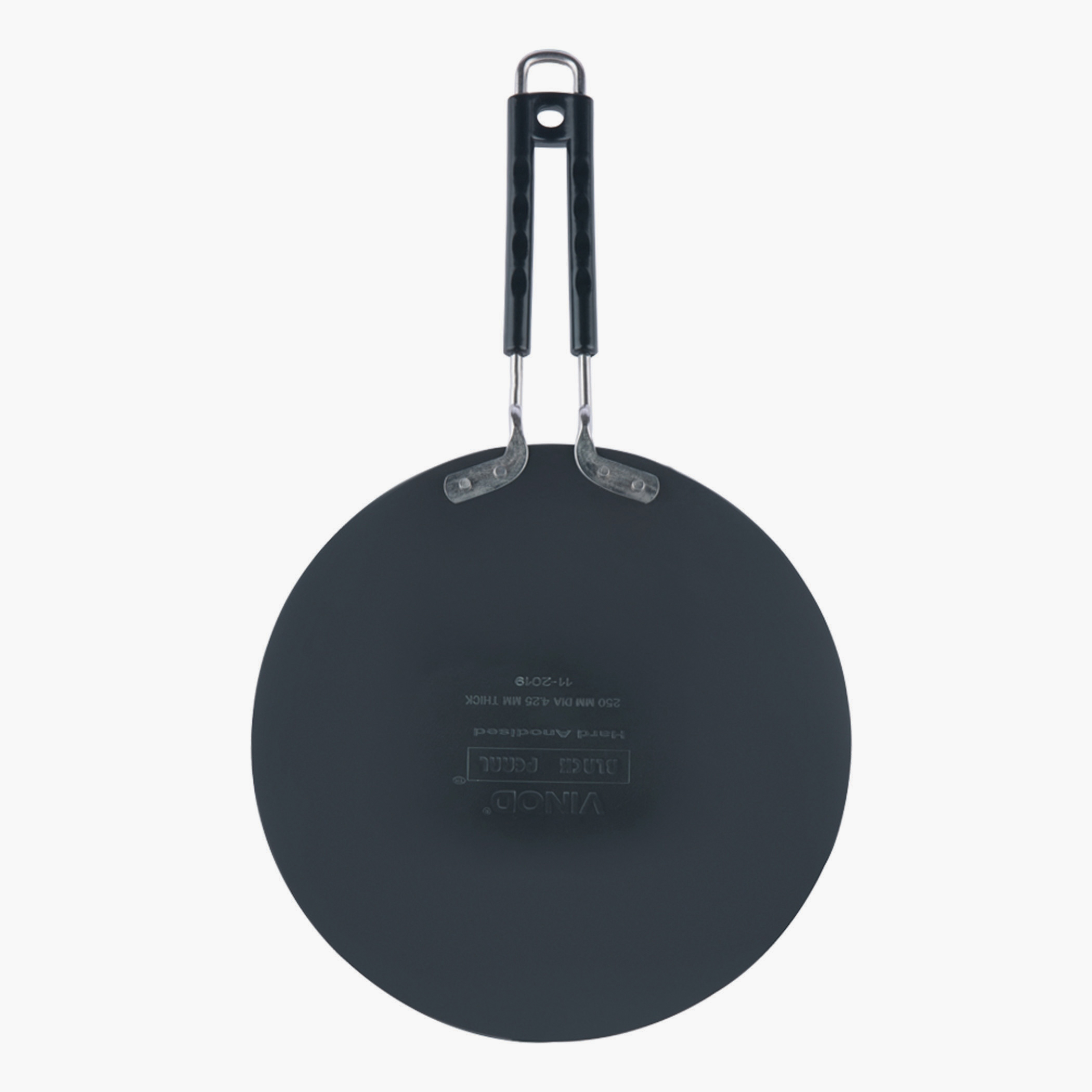 Vinod Aluminium Hard Anodized Roti Tawa - 22 cm in Black