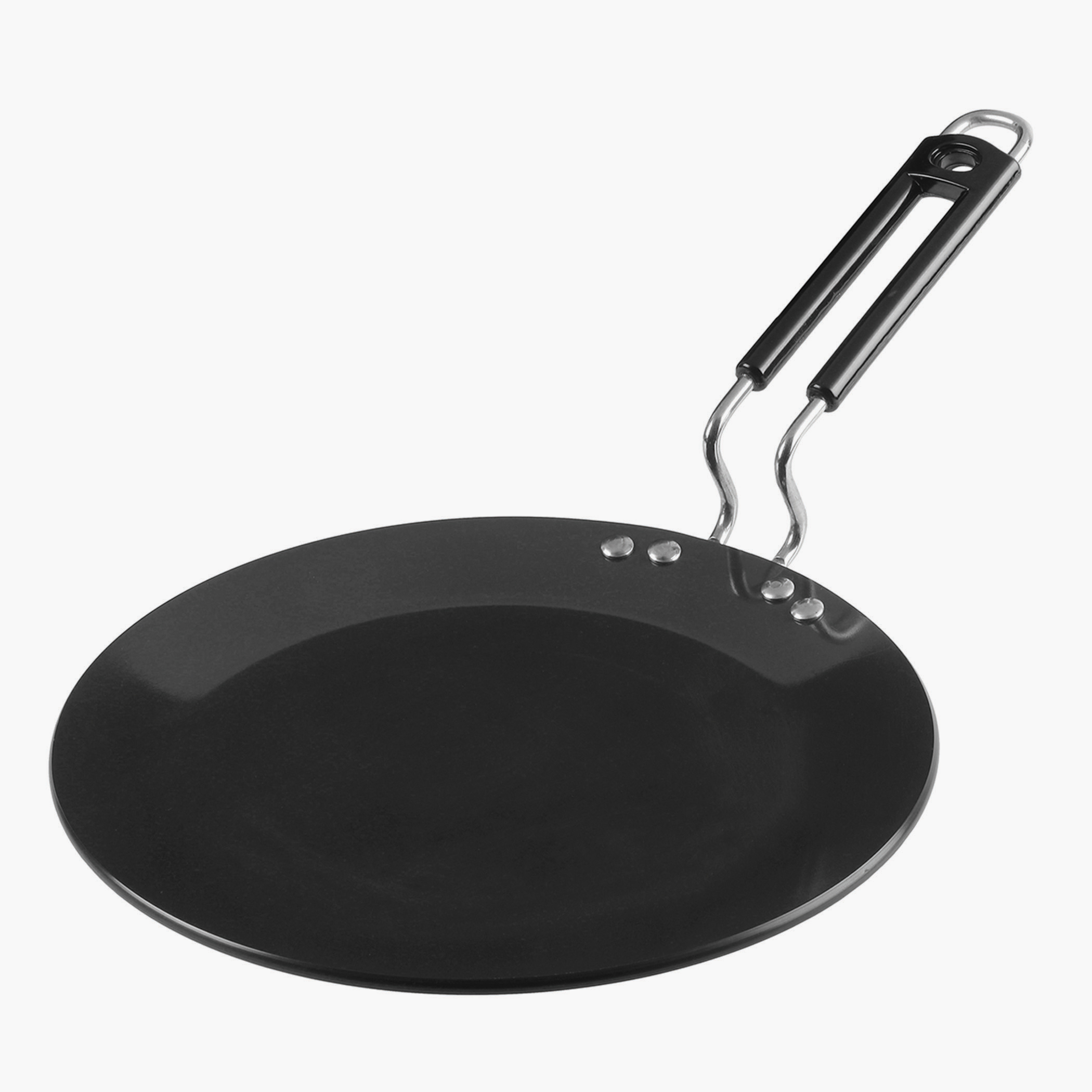 VINOD Aluminium Hard Anodized Roti Tawa - 25cm in Black