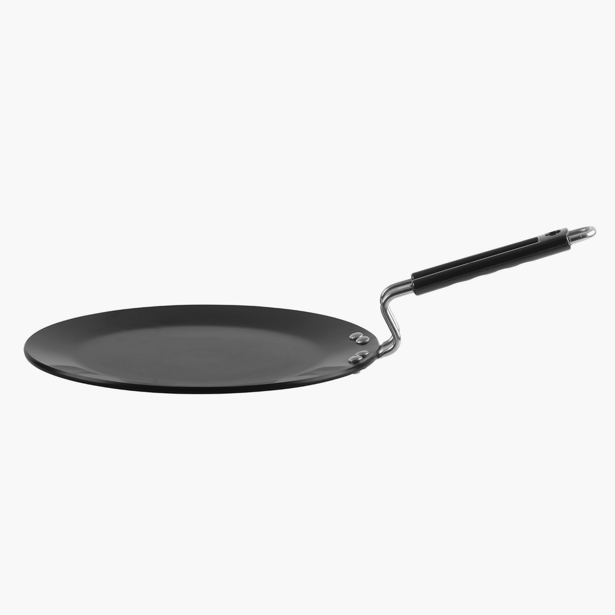 VINOD Aluminium Hard Anodized Roti Tawa - 25cm in Black