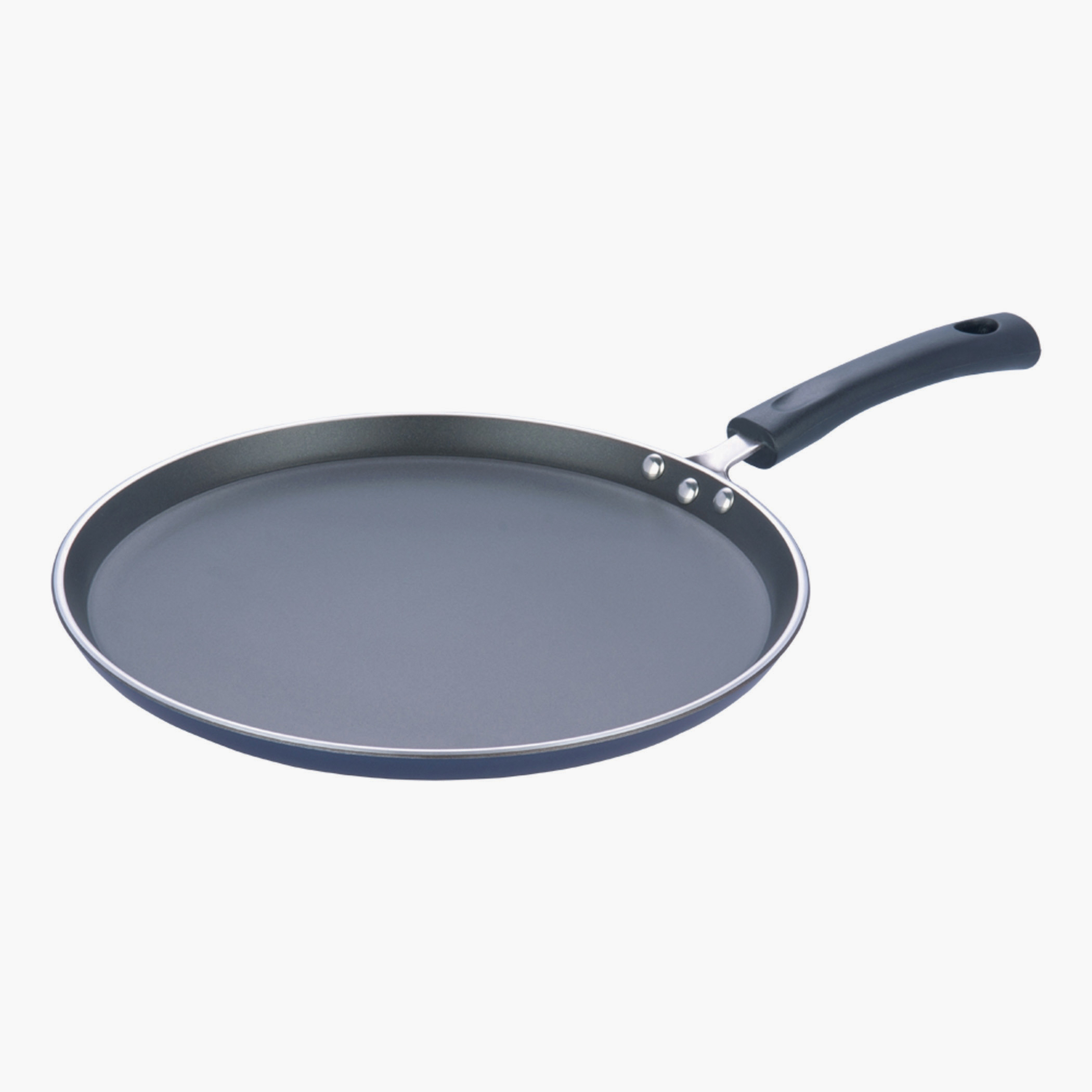 VINOD Zest Aluminium Non-Stick 5mm Thickness Dosa Tawa - 28cm in Grey