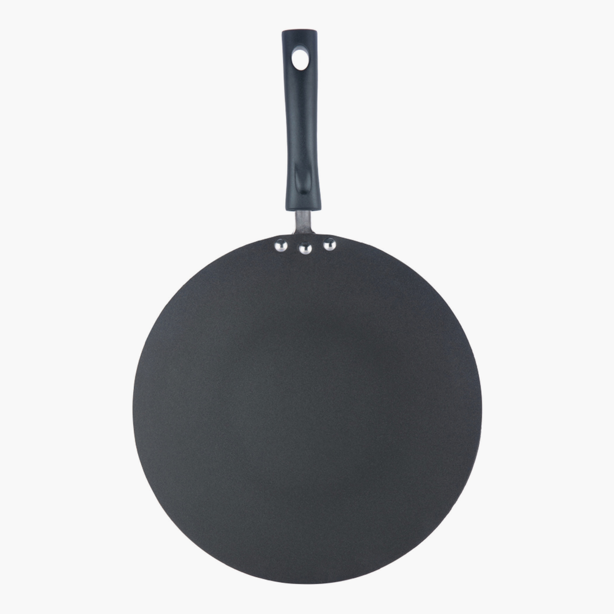VINOD Zest Aluminium Non-Stick 4mm Thickness Flat Multi Tawa - 28cm in Grey