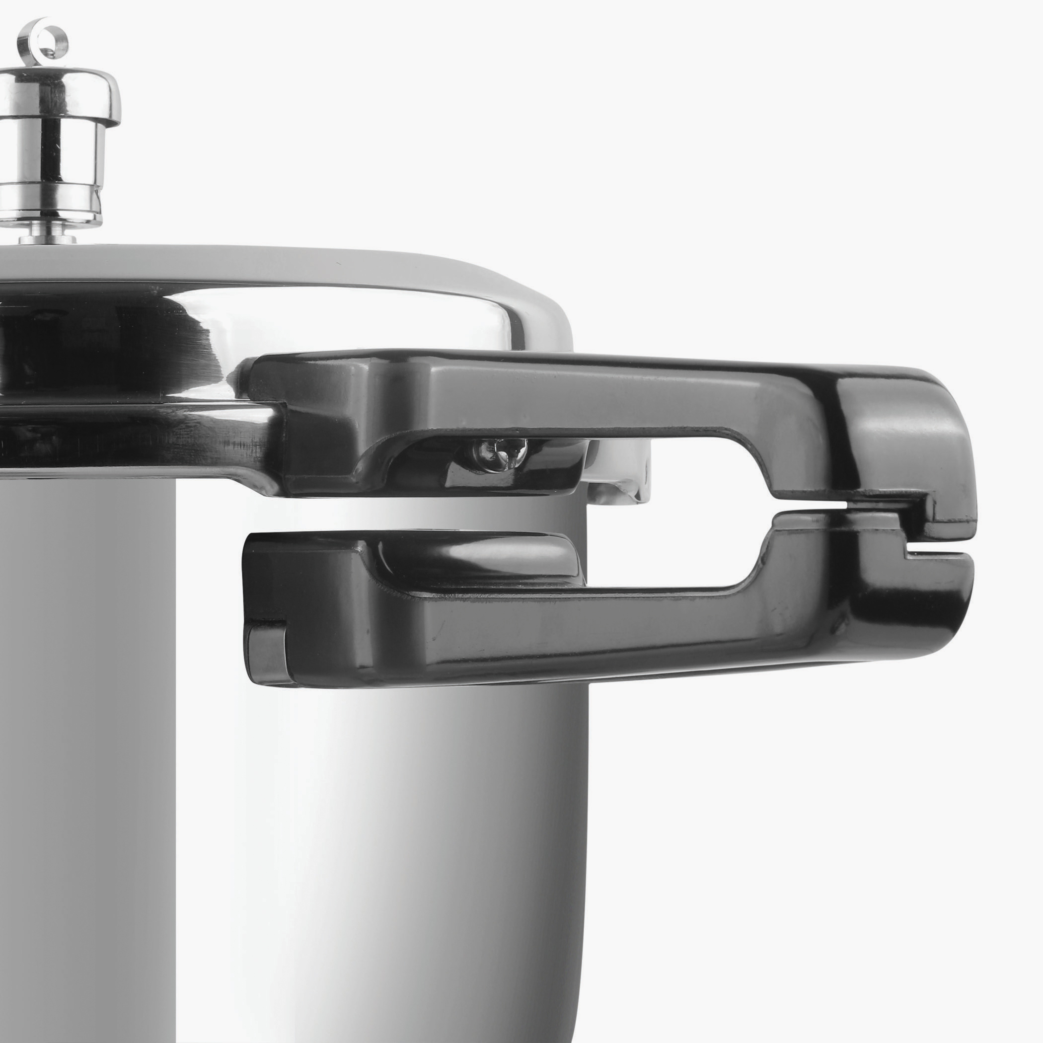 VINOD Set of 2 18/8 Stainless Steel Pressure Cooker 5L and Junior Pan Cooker 3.5L with Common Lid in Silver