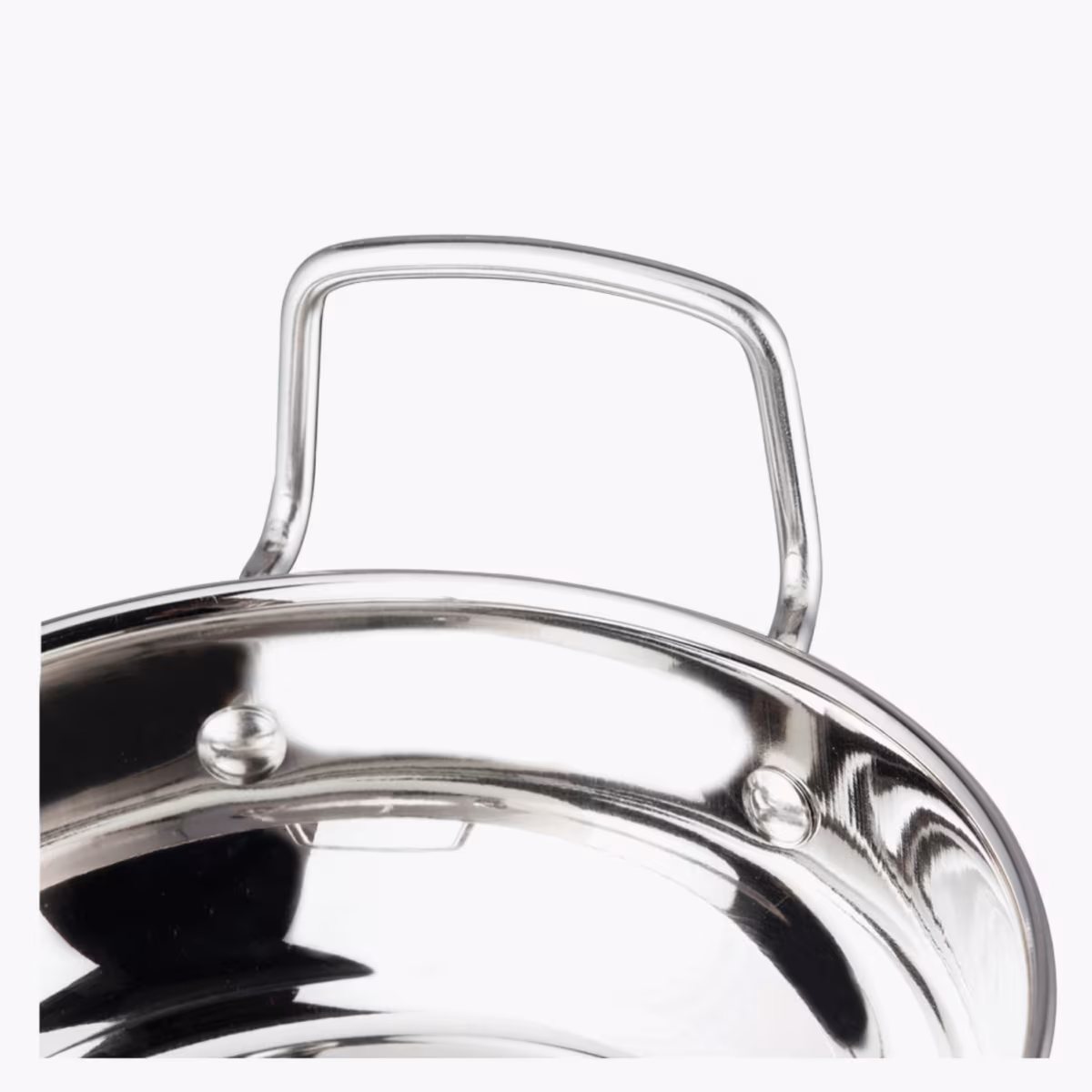 VINOD Stainless Steel Kadai with Glass Lid - 20cm, 1.7L in Silver