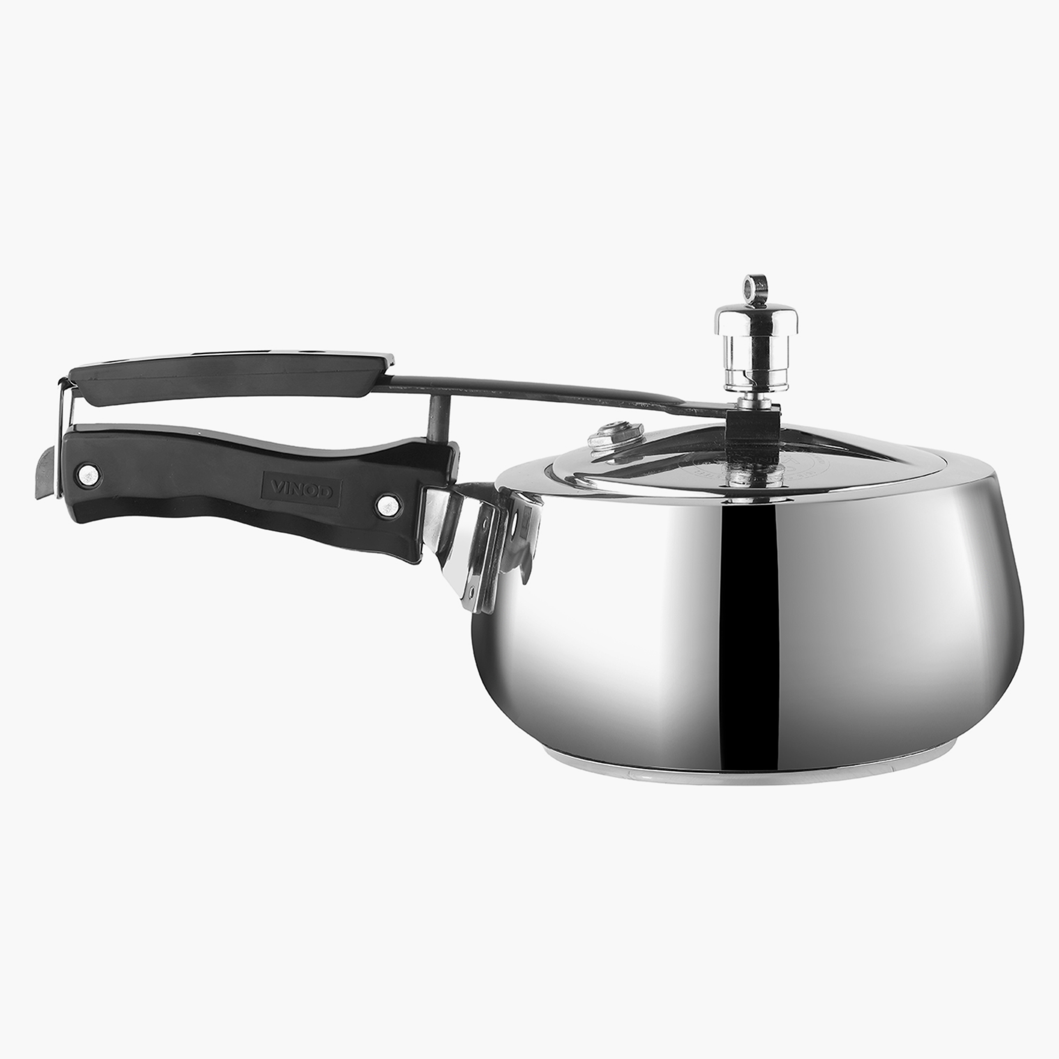 VINOD Europa 18/8 Stainless Steel Inner Lid Pressure Cooker - 1.5L in Silver