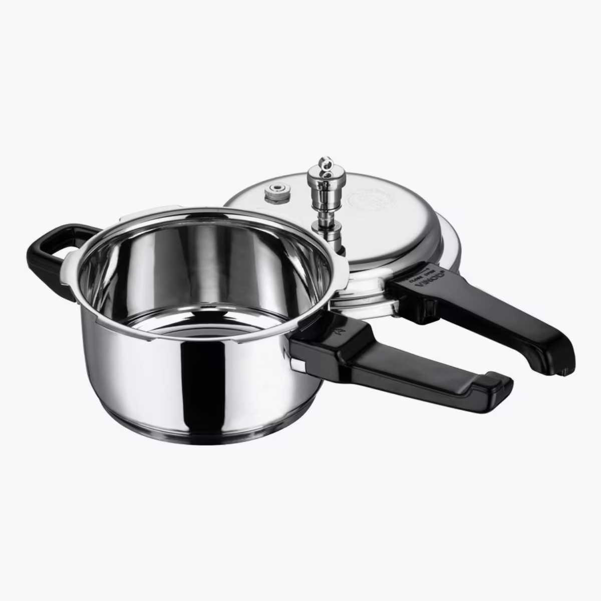 VINOD 18/8 Stainless Steel Pressure Cooker - 2L in Silver