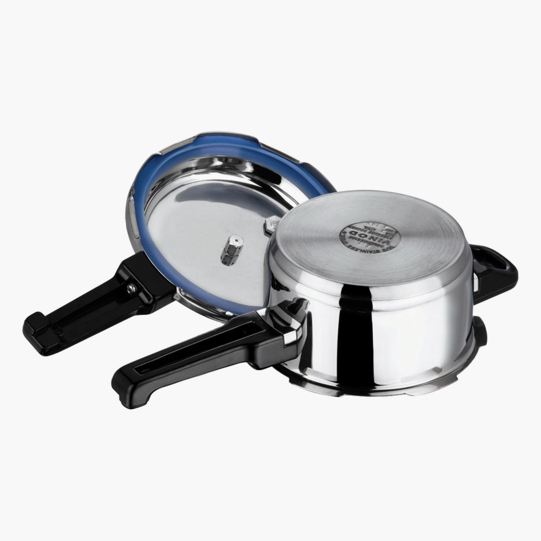 VINOD 18/8 Stainless Steel Pressure Cooker - 2L in Silver