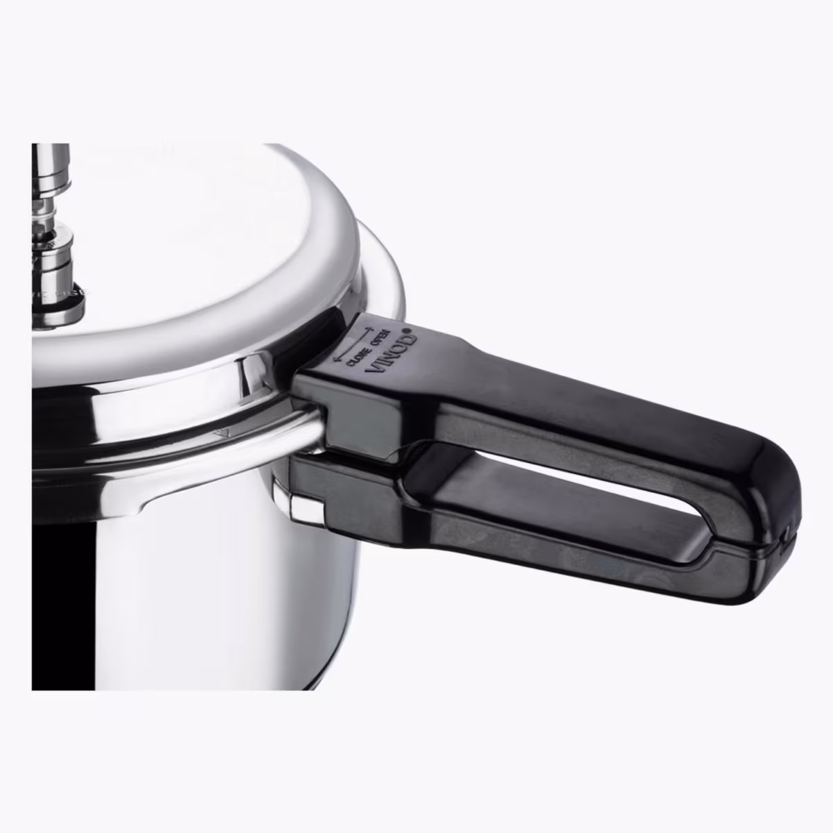 VINOD 18/8 Stainless Steel Pressure Cooker - 7L in Silver
