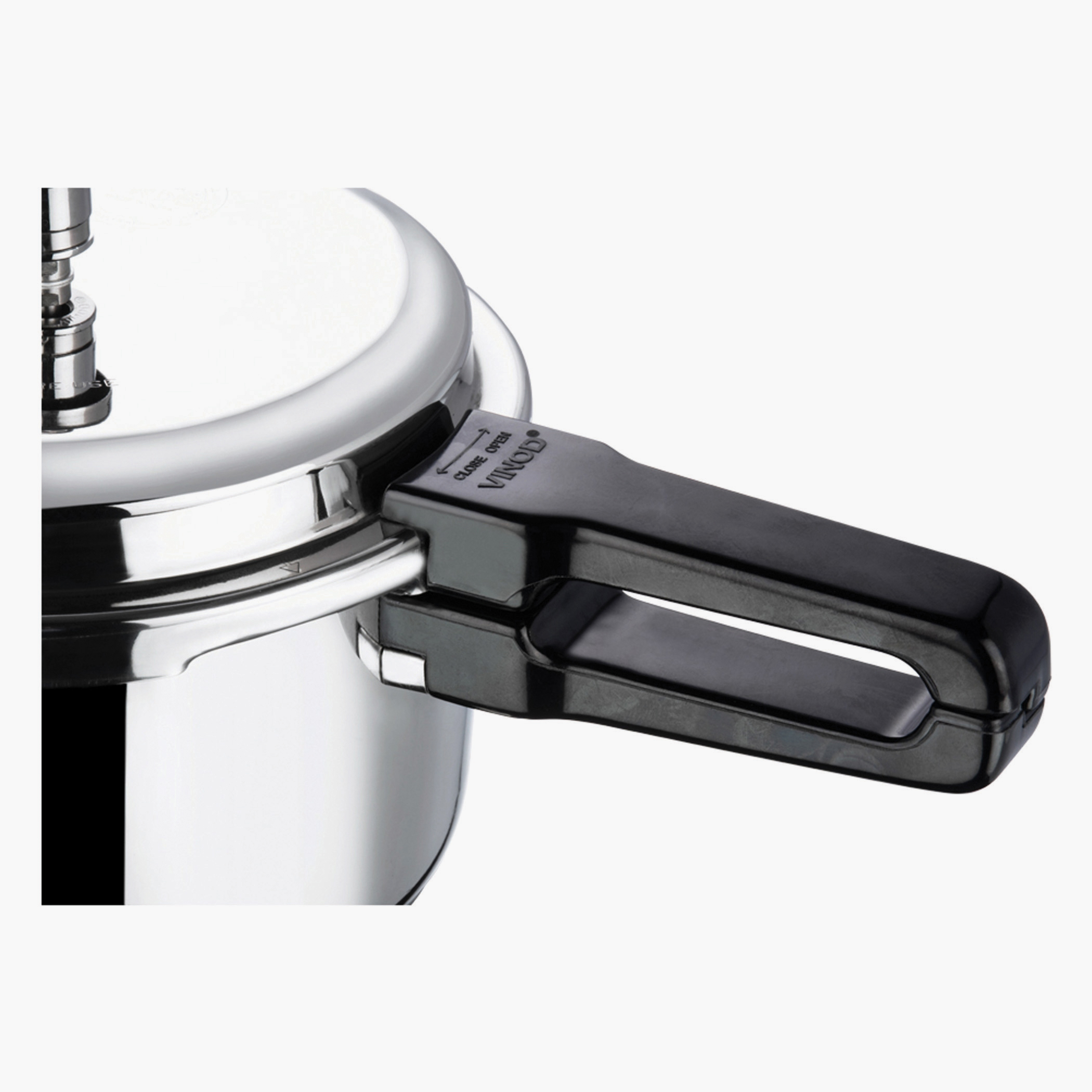 VINOD 18/8 Stainless Steel Pressure Cooker - 7L in Silver