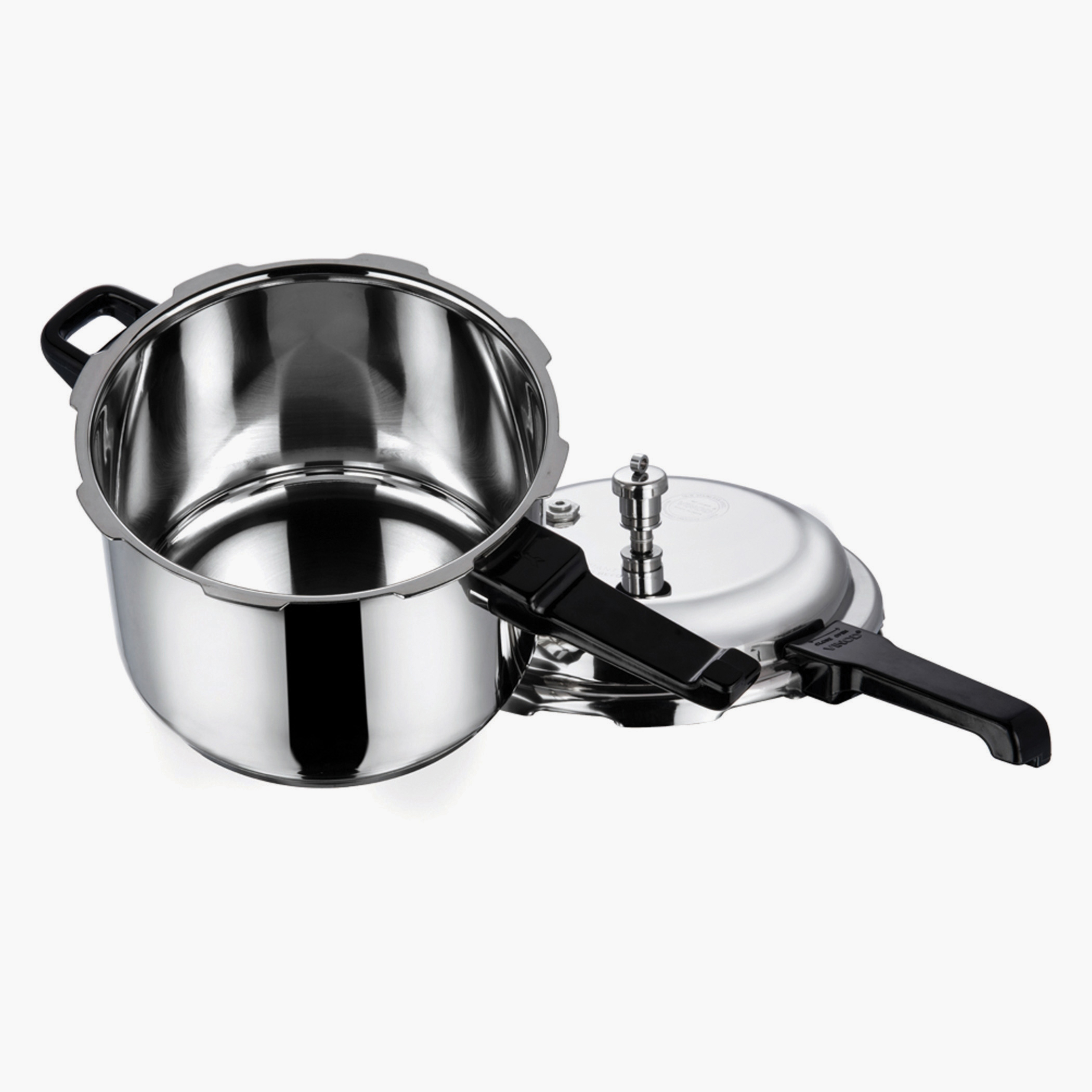 VINOD 18/8 Stainless Steel Pressure Cooker - 7L in Silver