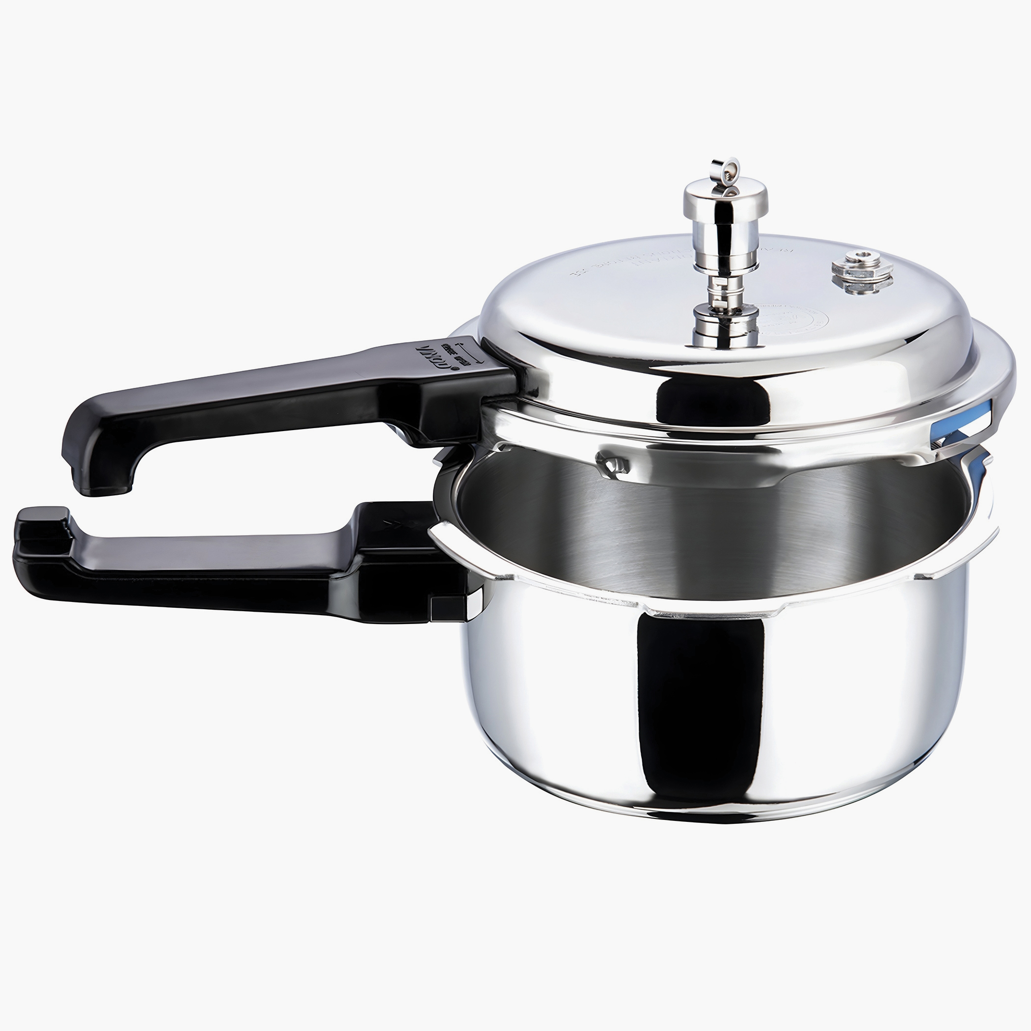 VINOD Platinum Triply Stainless Steel Pressure Cooker - 2L in Silver