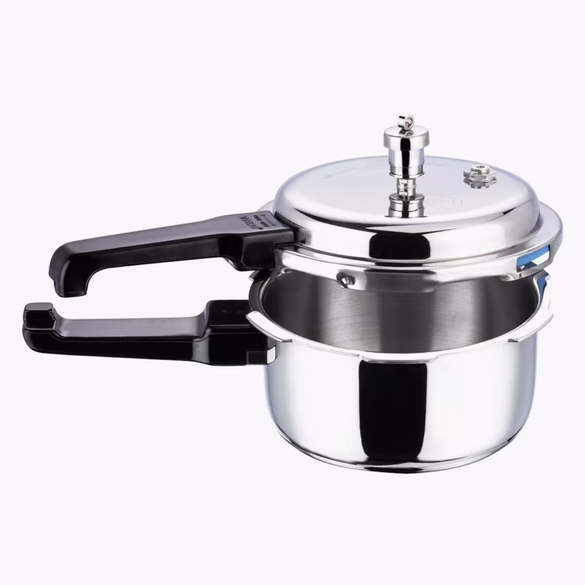 VINOD Platinum Triply Stainless Steel Pressure Cooker - 3L in Silver