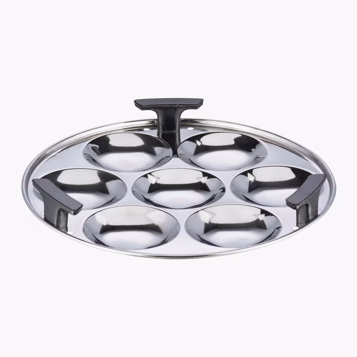 VINOD Deluxe 7 Pcs Stainless Steel Multi Kadai in Silver