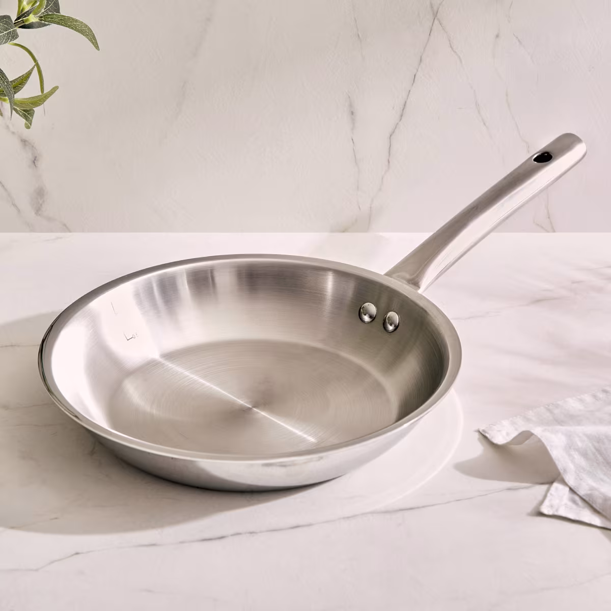 Valeria Carin Tri-Ply Stainless Steel Induction Compatible Fry Pan - 1.6L in Silver