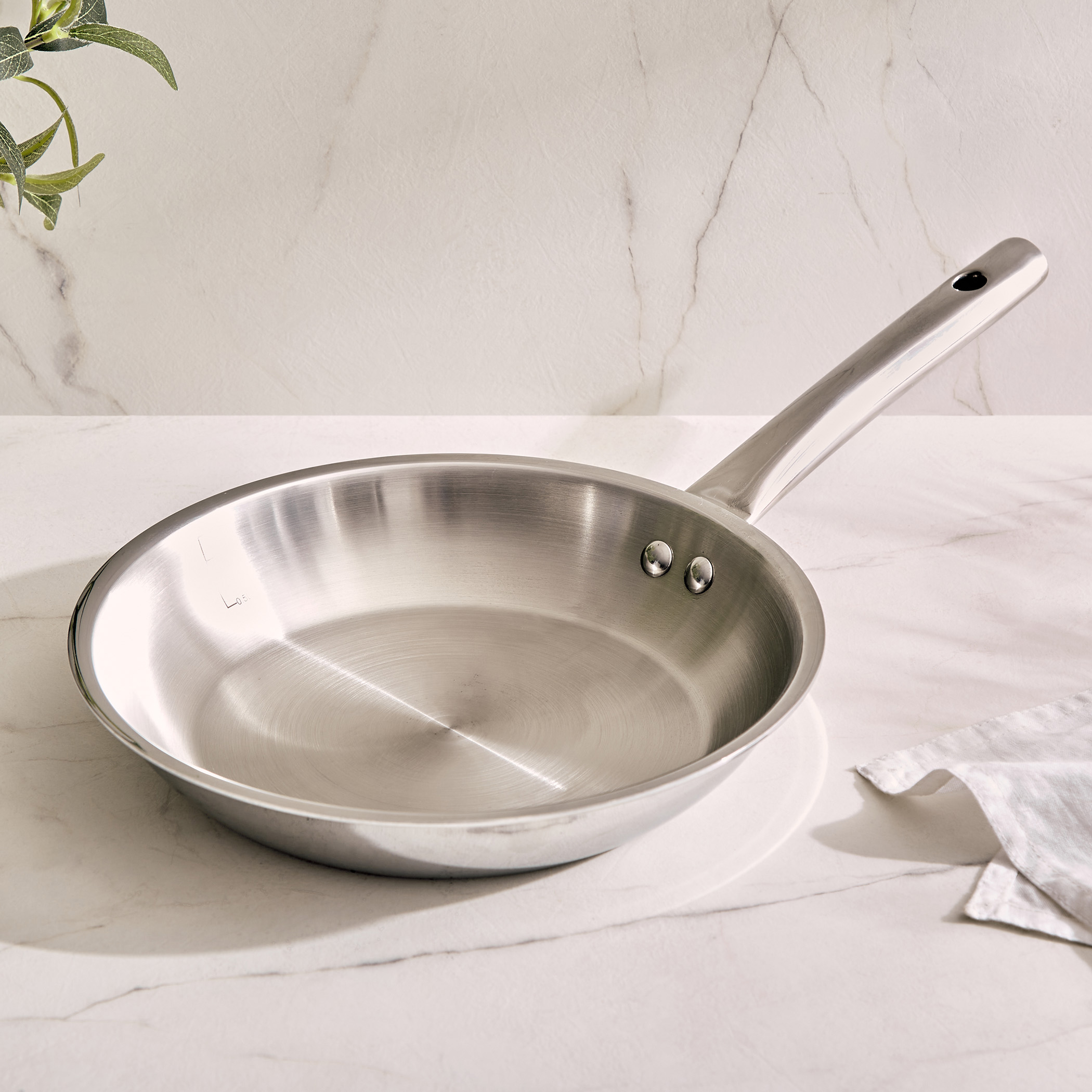 Valeria Carin Tri-Ply Stainless Steel Induction Compatible Fry Pan - 1.6L in Silver