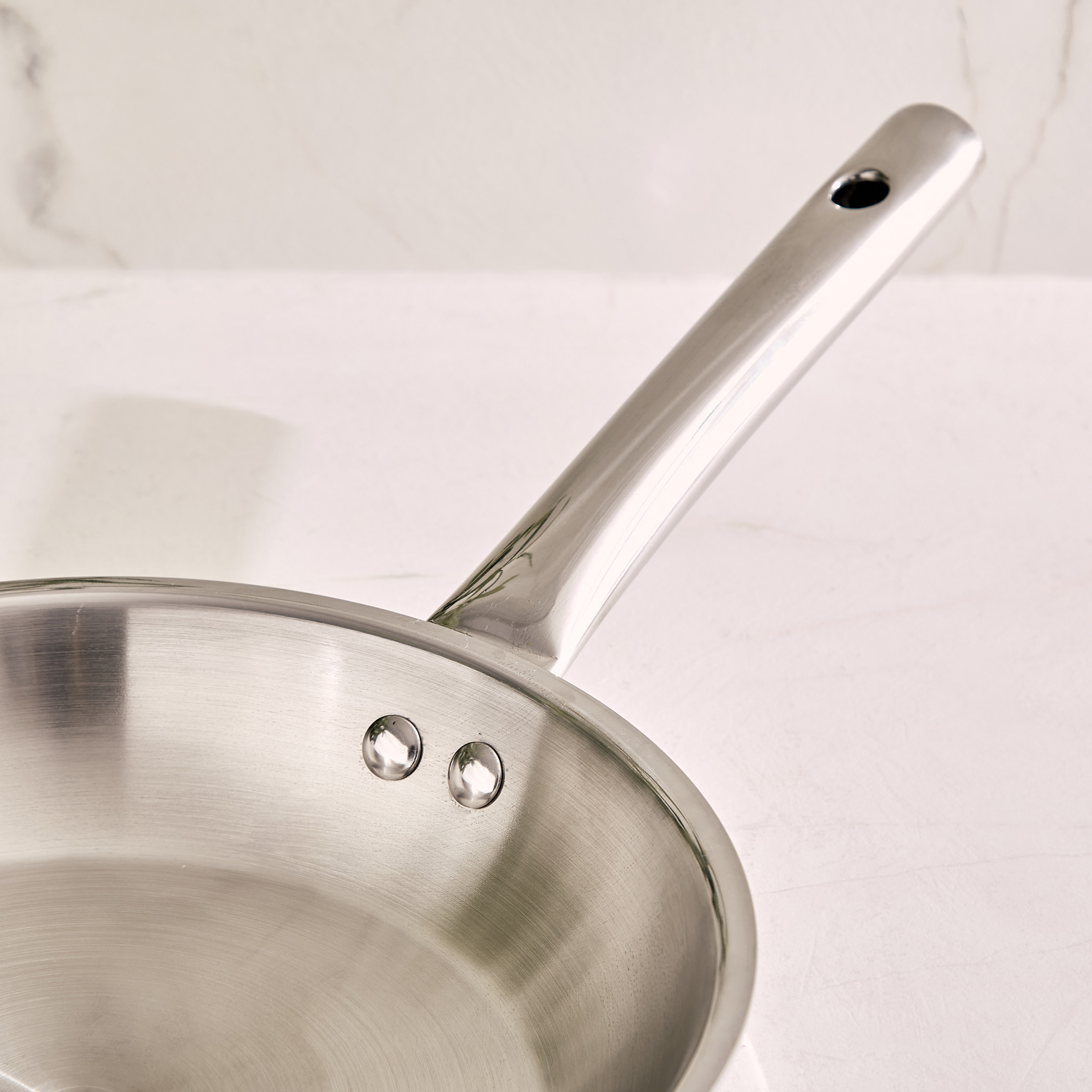 Valeria Carin Tri-Ply Stainless Steel Induction Compatible Fry Pan - 1.6L in Silver