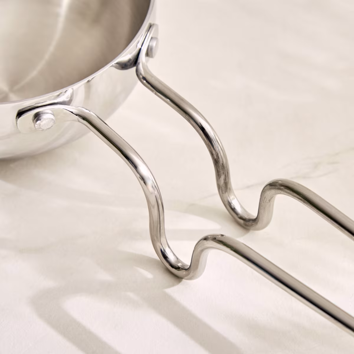 Valeria Carin Tri-Ply Stainless Steel Induction Compatible Tadka Pan - 12cm in Silver