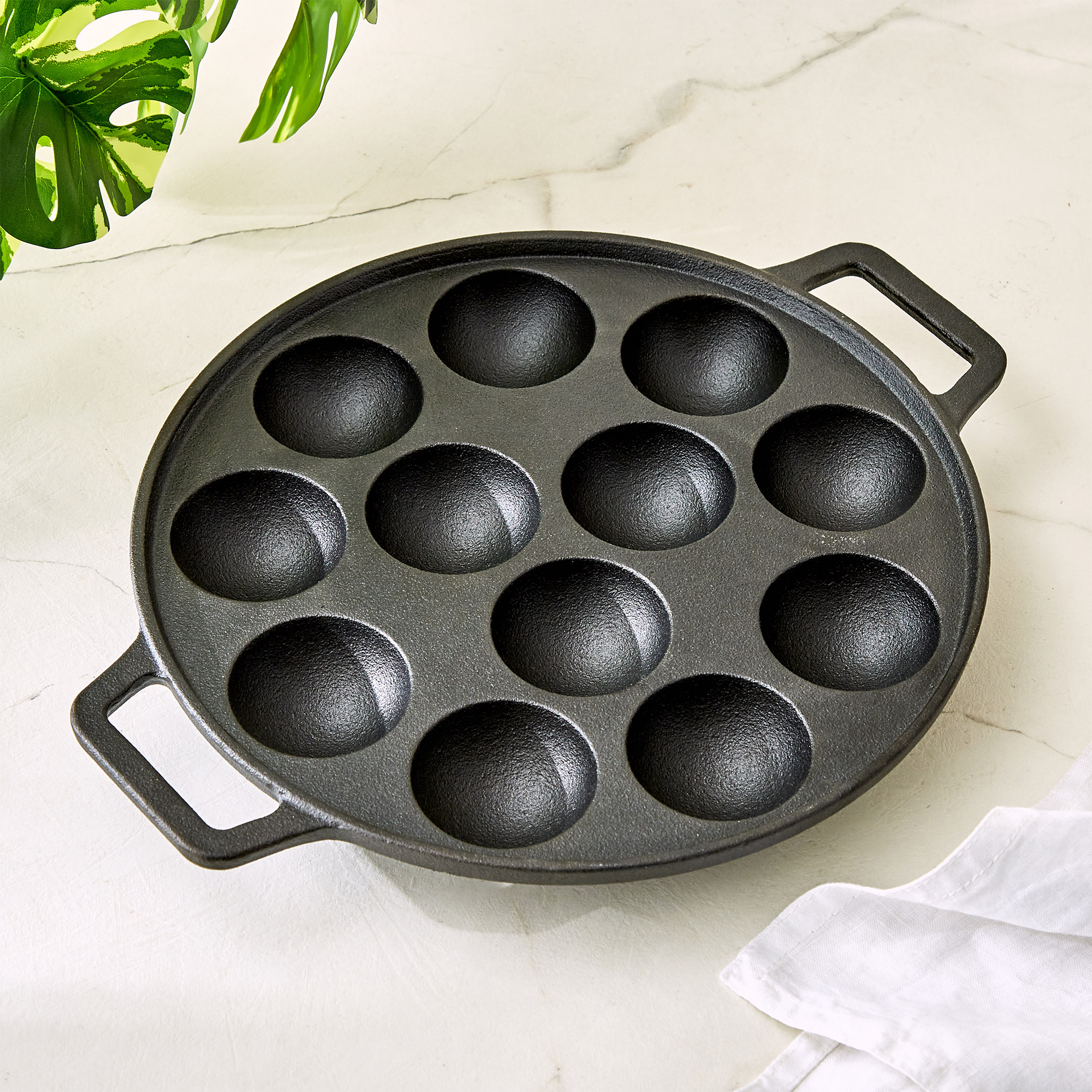 Terra Tales Sally Cast Iron Paniyarakal in Black