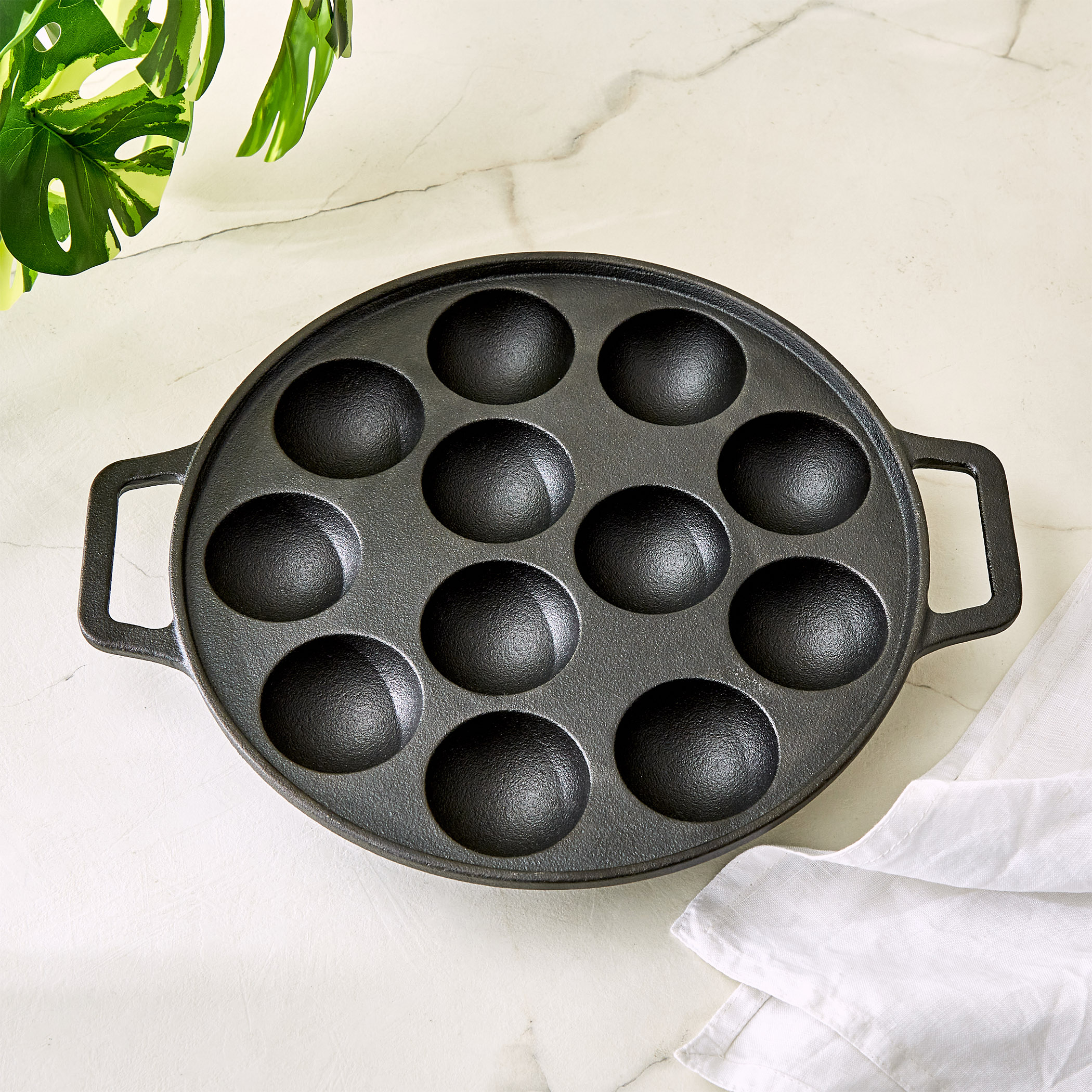 Terra Tales Sally Cast Iron Paniyarakal in Black