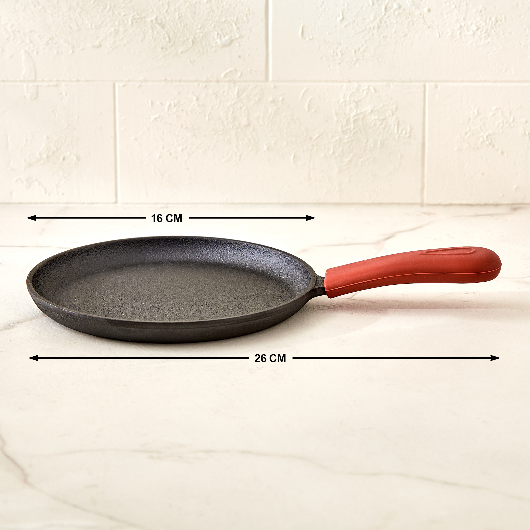 Terra Tales Sally Cast Iron Mini Crepe Pan - 16cm in Black