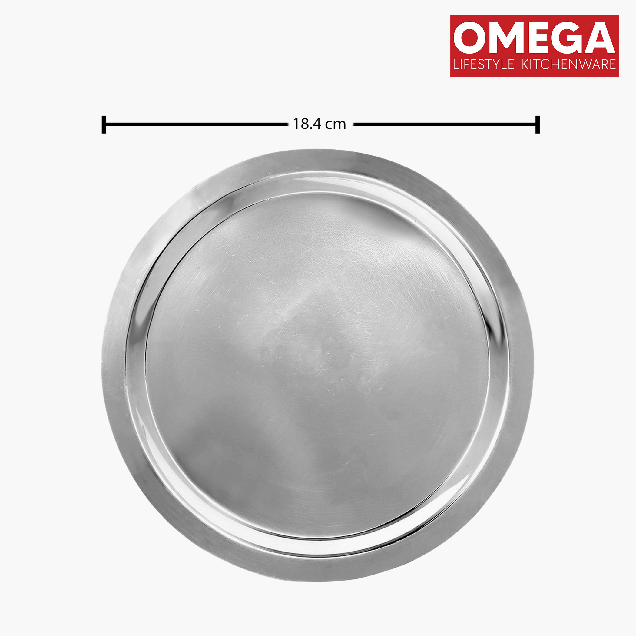 OMEGA Set of 3 Stainless Steel Copper Bottom Topes with Lids in Silver