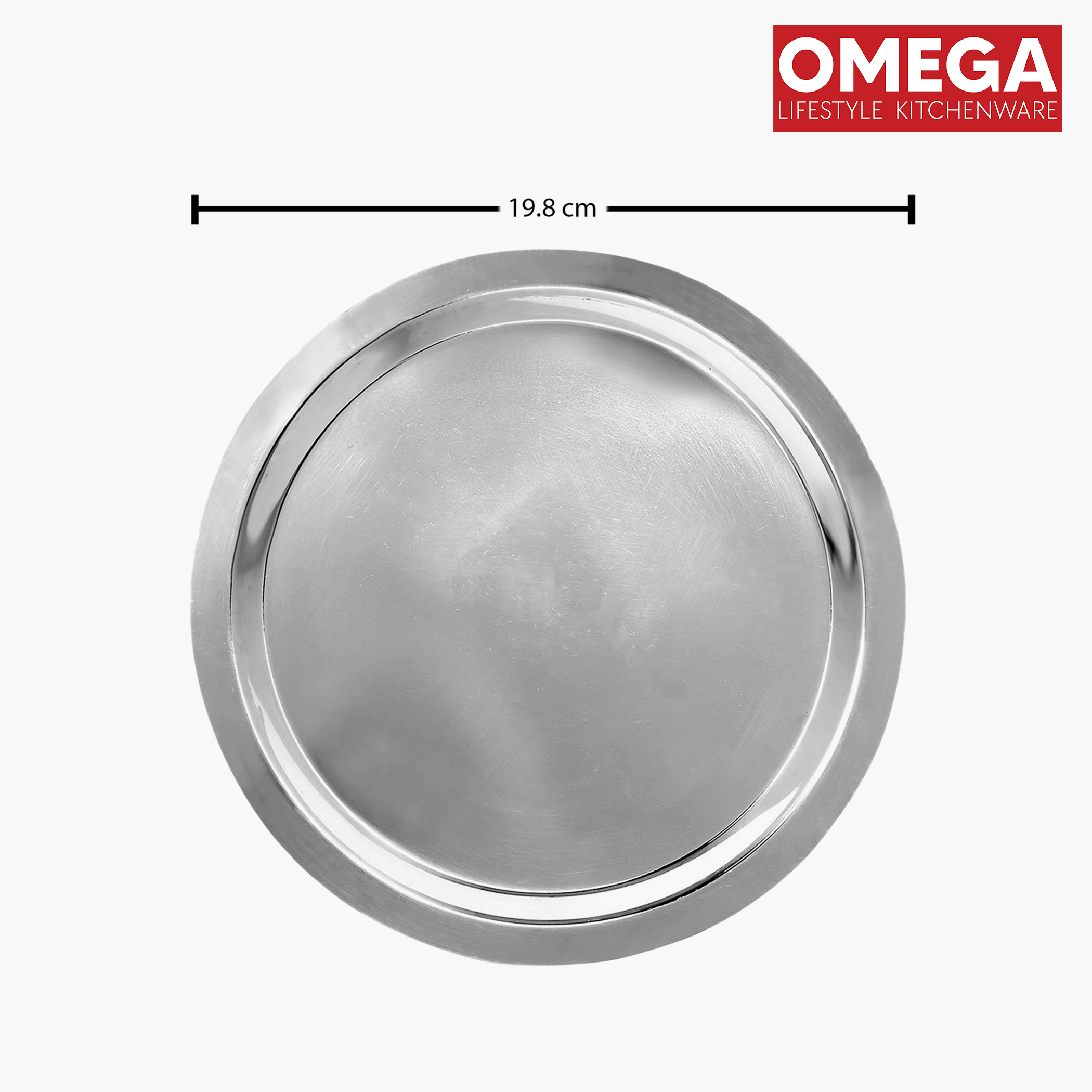 OMEGA Set of 3 Stainless Steel Copper Bottom Topes with Lids in Silver