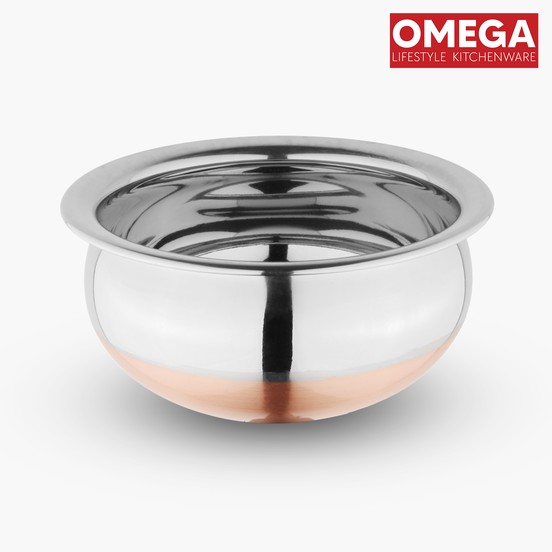 OMEGA Stainless Steel Copper Bottom Handi - 1.6L in Silver