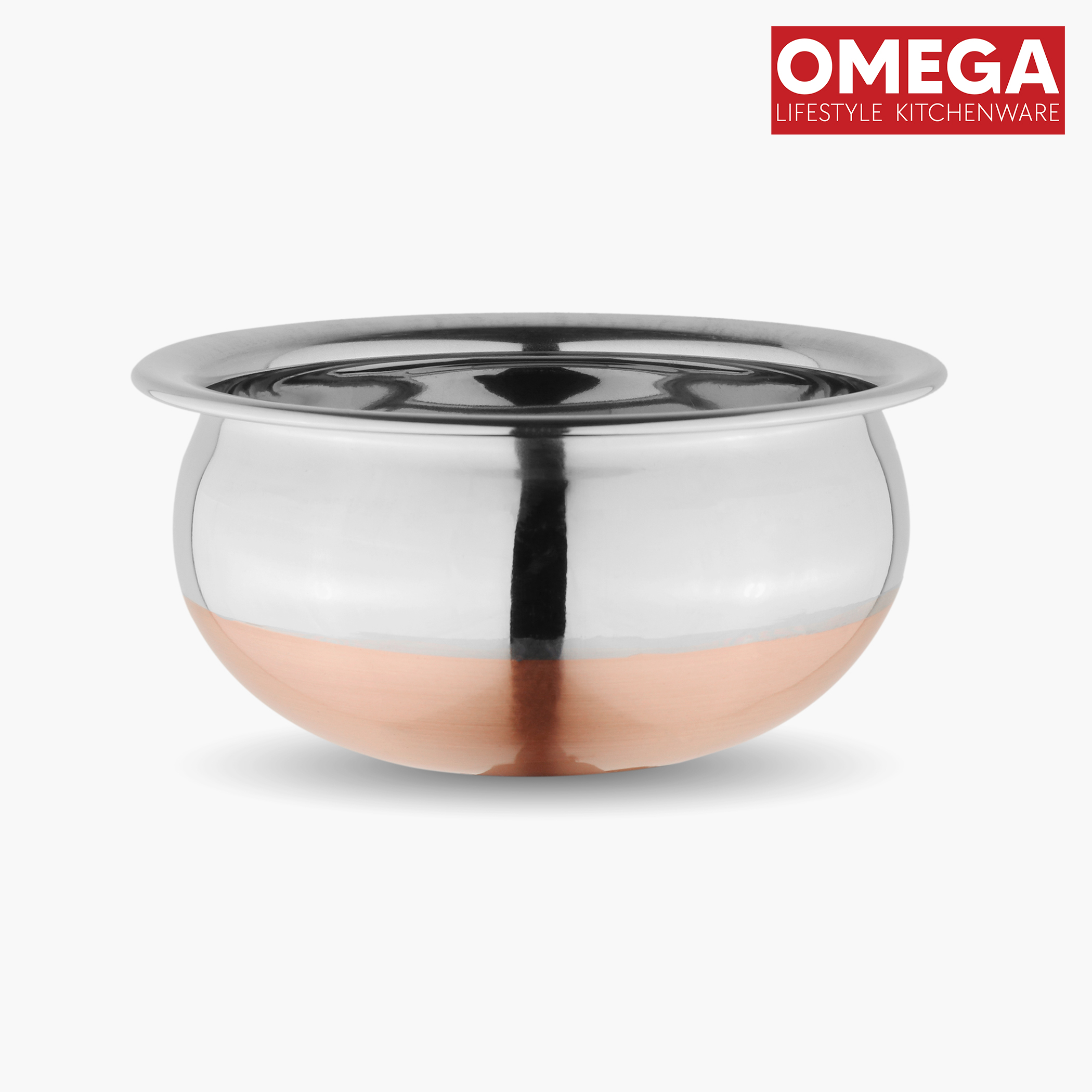 OMEGA Stainless Steel Copper Bottom Handi - 1.6L in Silver