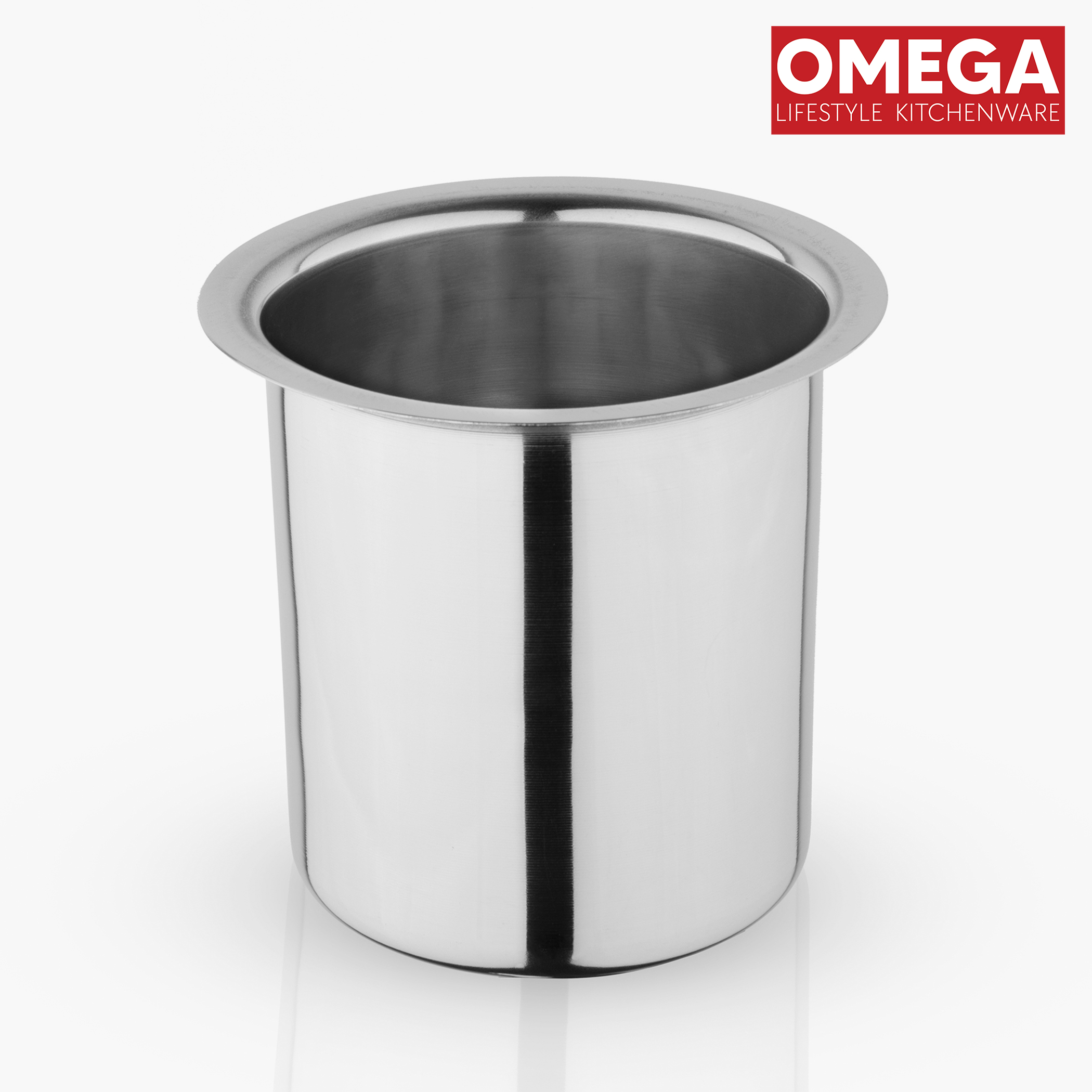 OMEGA Stainless Steel Milk Pot/Gunj - 1.3L in Silver