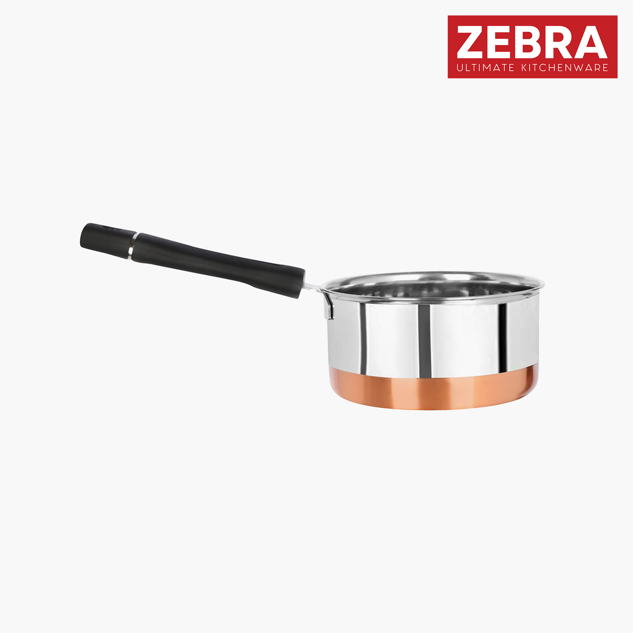 ZEBRA Stainless Steel Copper Bottom Sauce Pan - 1.6L in Silver