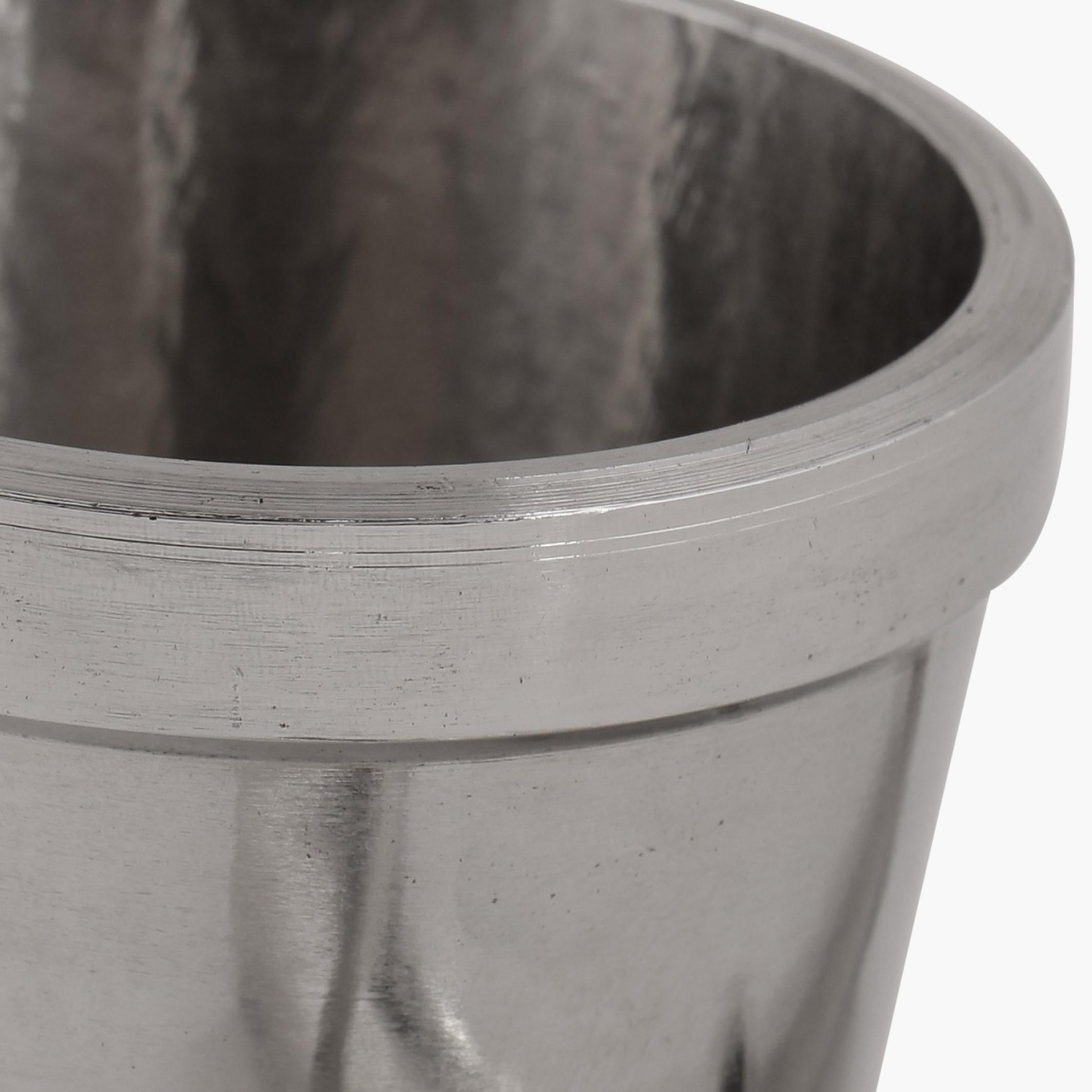 Glovia Stainless Steel Hand Grinding Mortar and Pestle Set in Silver