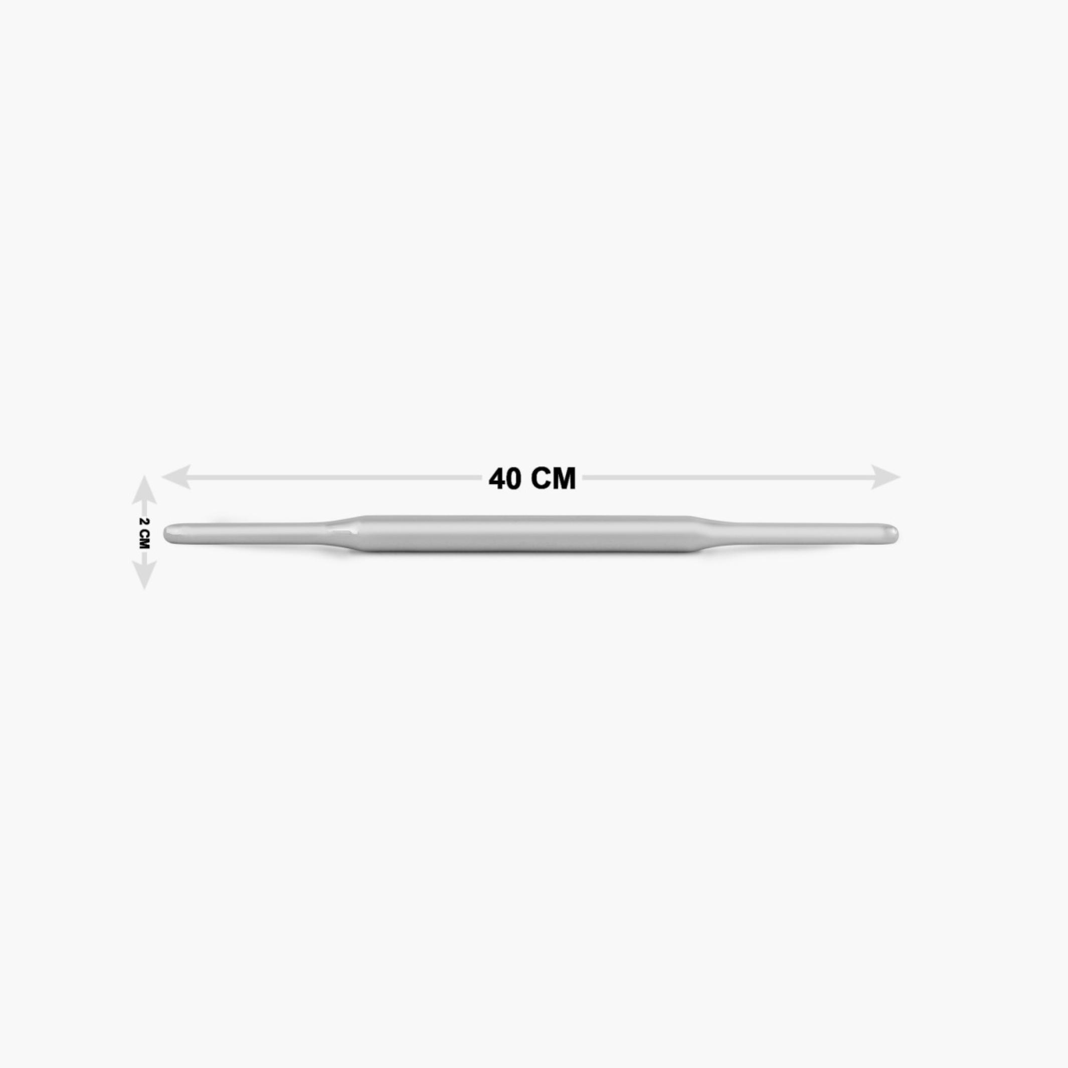 Ferrit Stainless Steel Rolling Pin in Silver
