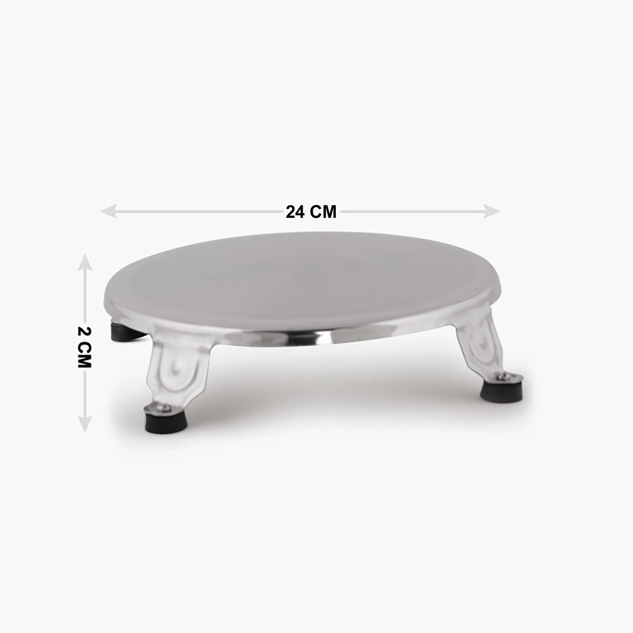 Glovia Stainless Steel Rolling Board in Silver